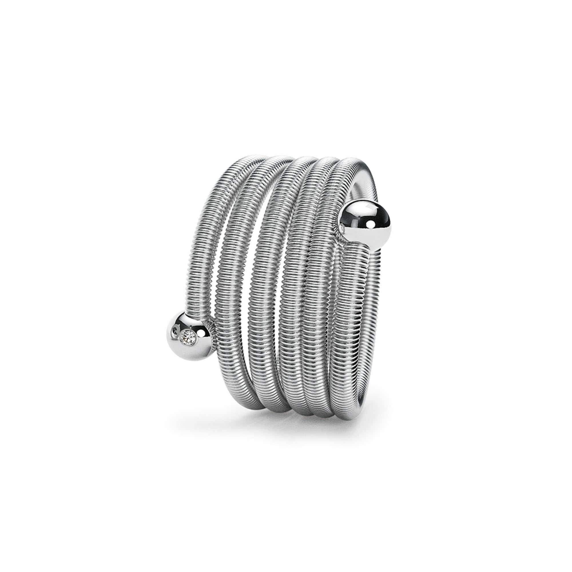 Niessing Colette C Embrace Ring 5-fach (N371525-1br-pt) aus Platin mit Diamant