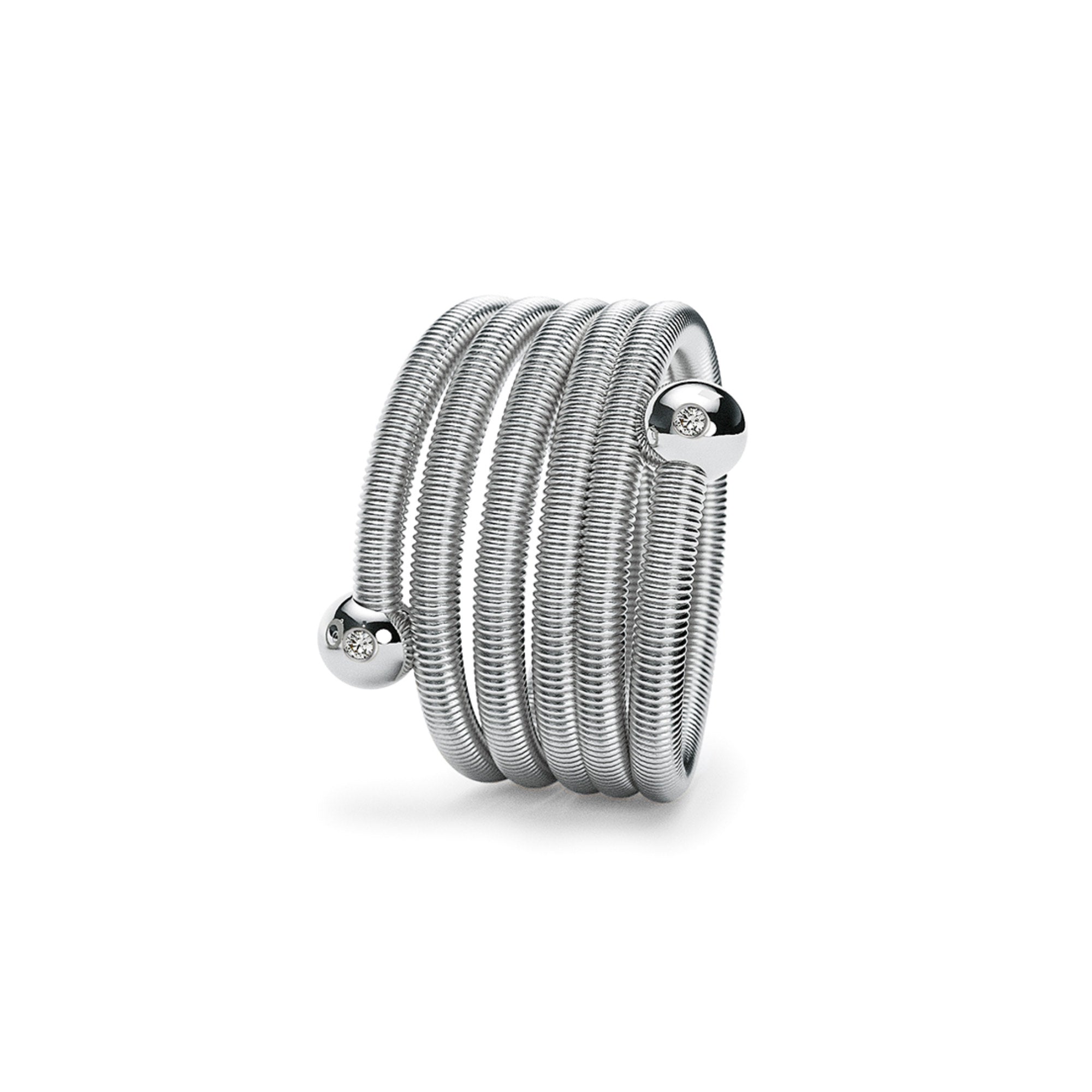 Niessing Colette C Embrace Ring 5-fach (N371525-2br-pt) aus Platin mit Diamant