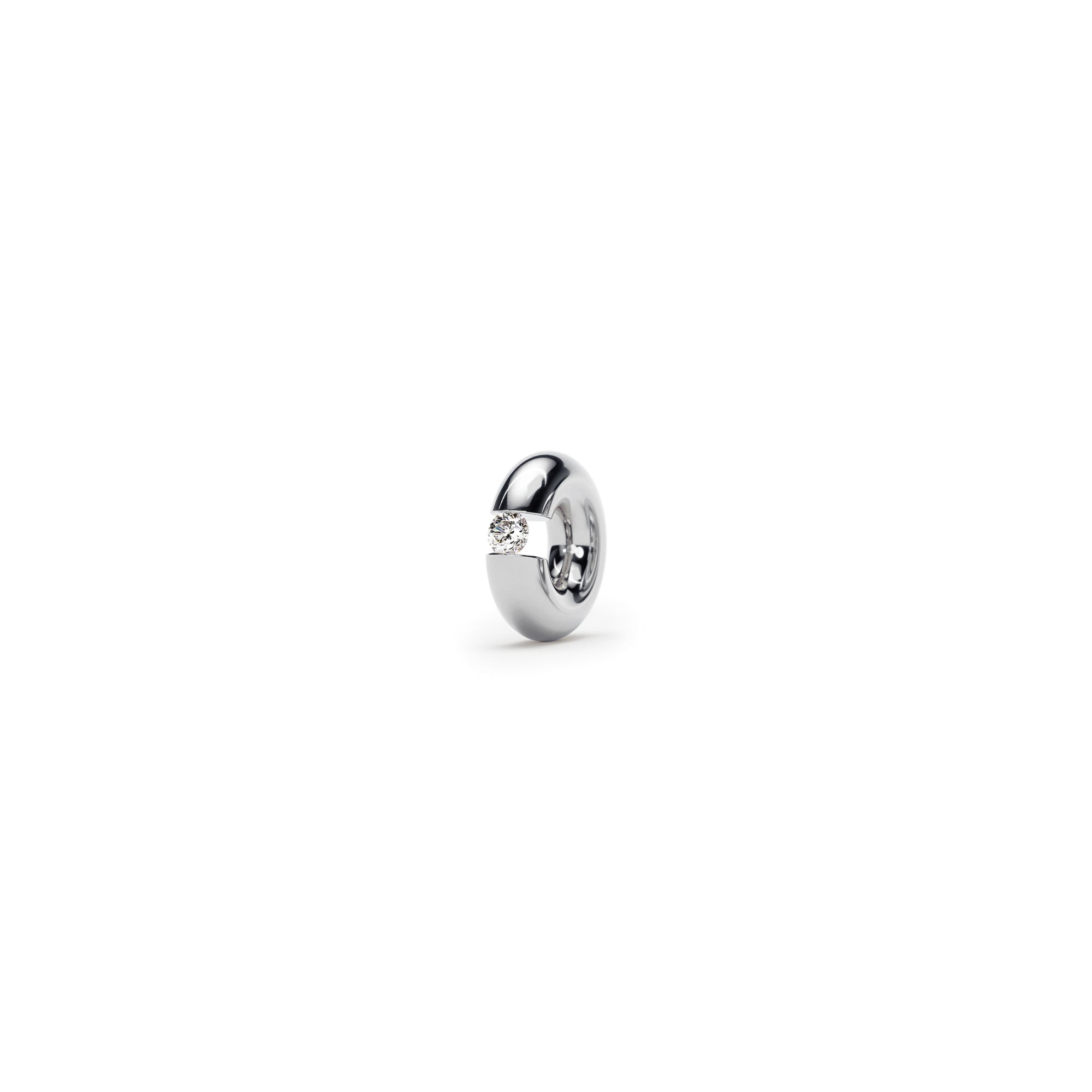 Niessing Colette C Spannring Anhänger (N372992-pt) aus Platin mit Diamant