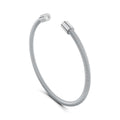Niessing Colette Elementyx Space Zylinder Armreif (N402928-62mm-2br-pt-pt) aus Platin mit Diamant