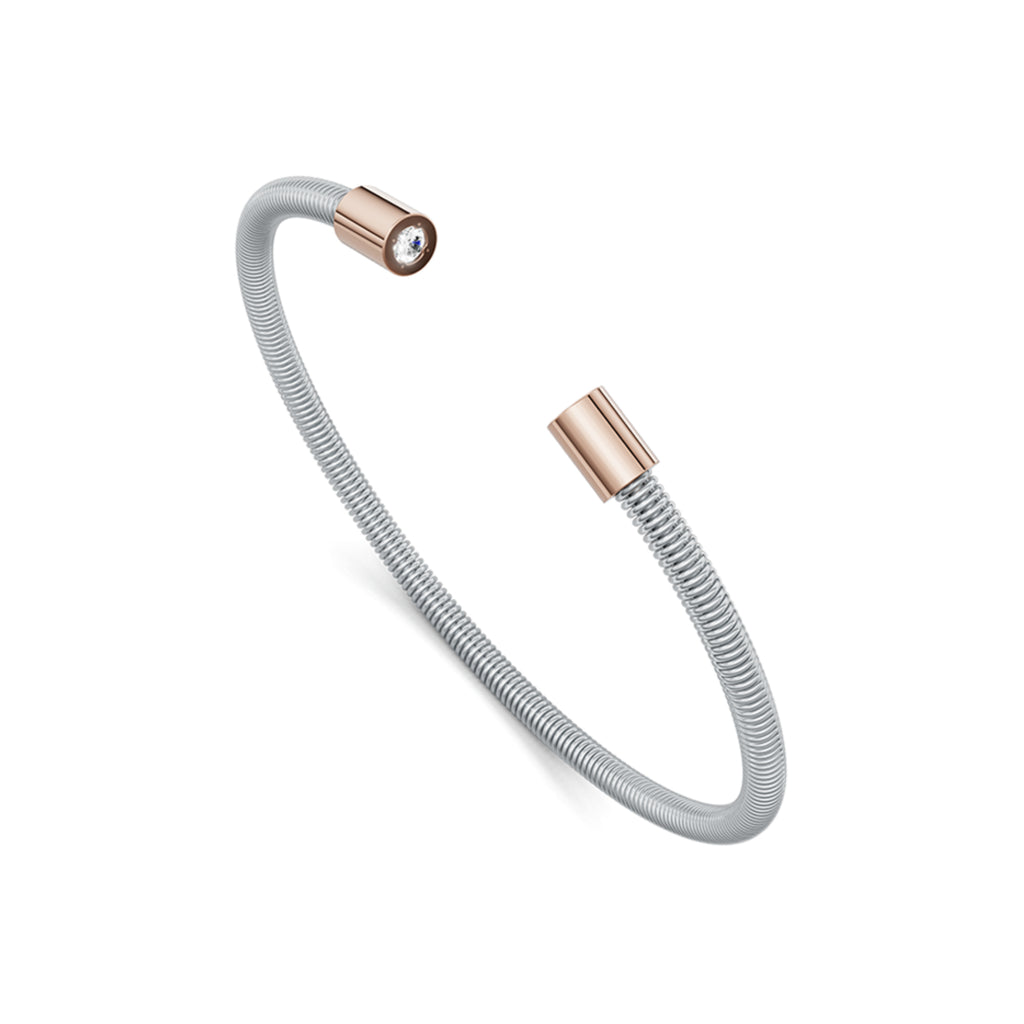 Niessing Colette Elementyx Space Zylinder Armreif (N402928-62mm-2br-pt-rw) aus Platin mit Diamant