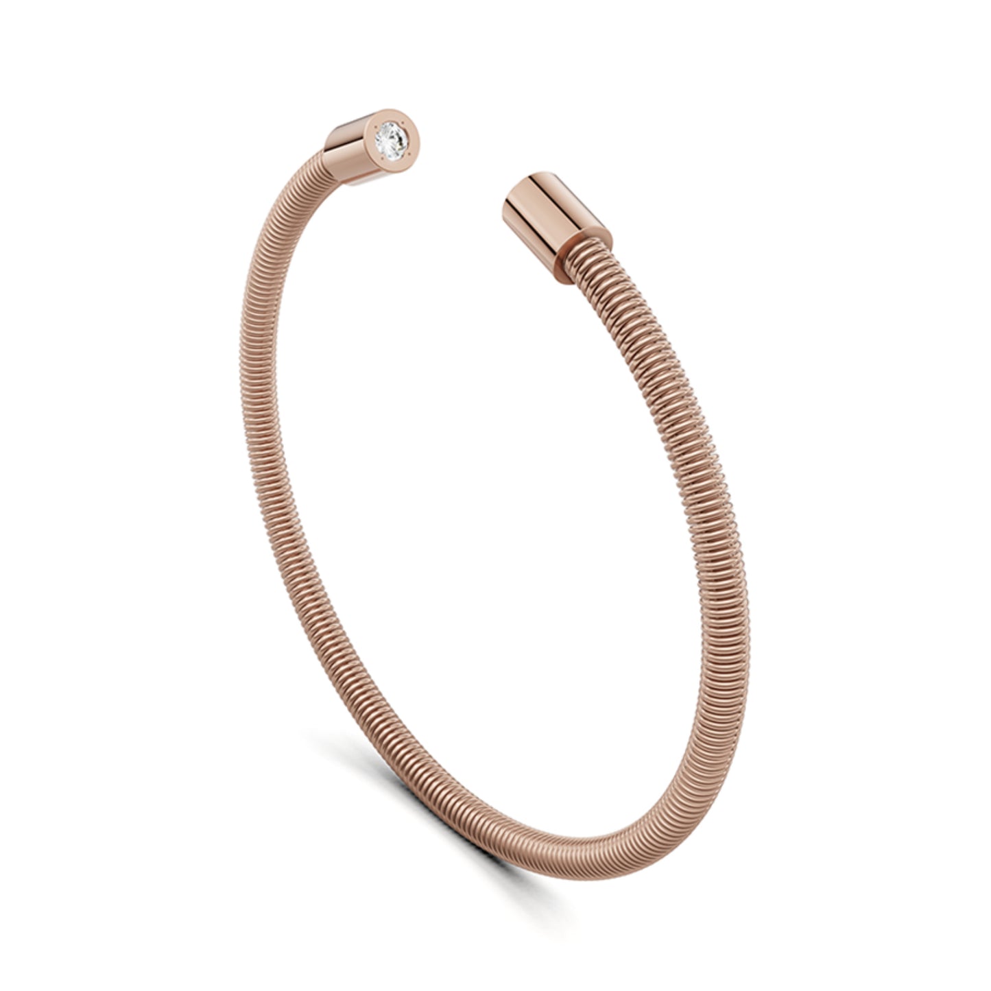 Niessing Colette Elementyx Space Zylinder Armreif (N402928-62mm-2br-rw-rw) mit Diamant