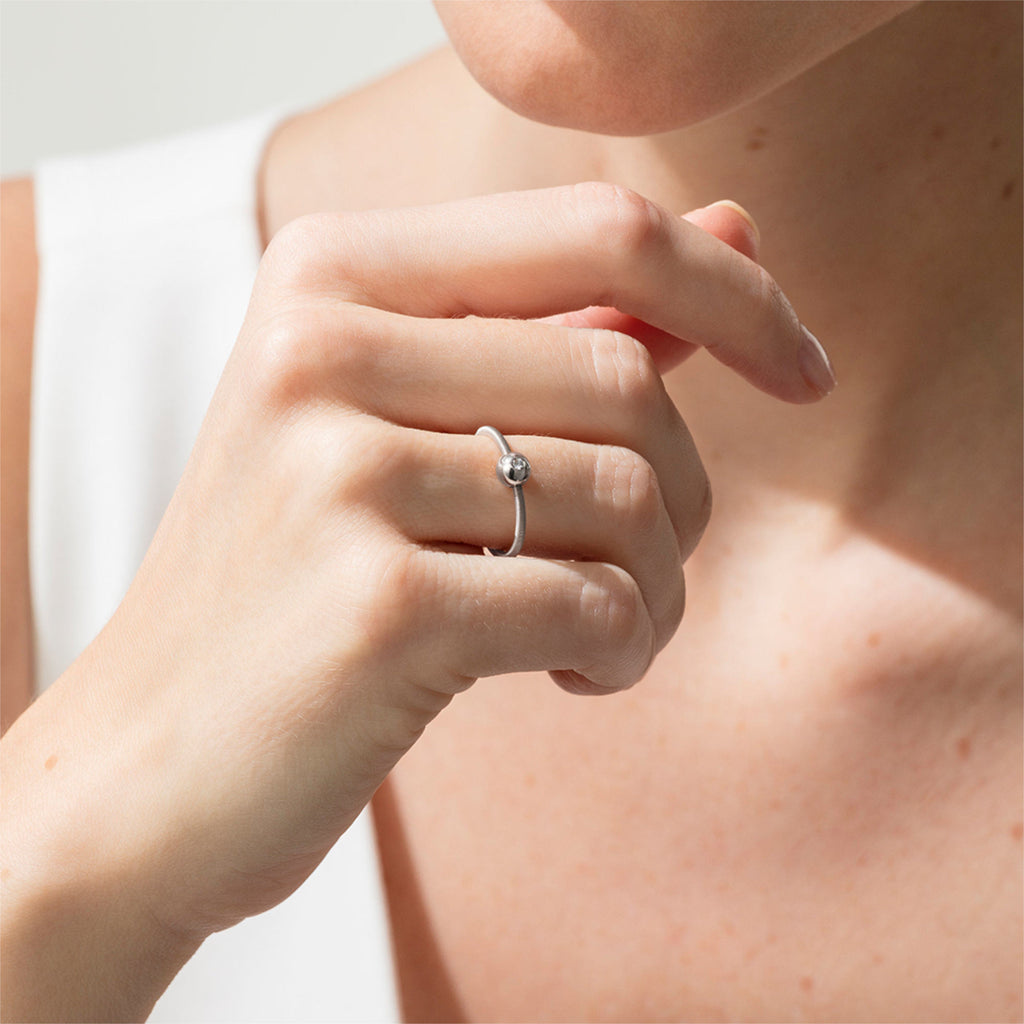 Niessing Colette Ring 1-fach (N281521-1br-pt) aus Platin mit Diamant
