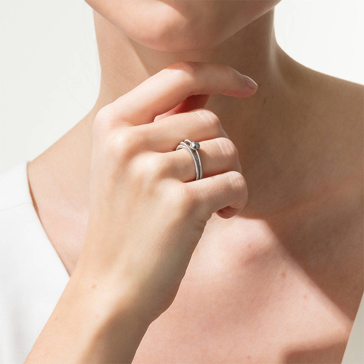 Niessing Colette Ring 3-fach (N281523-pt) aus Platin