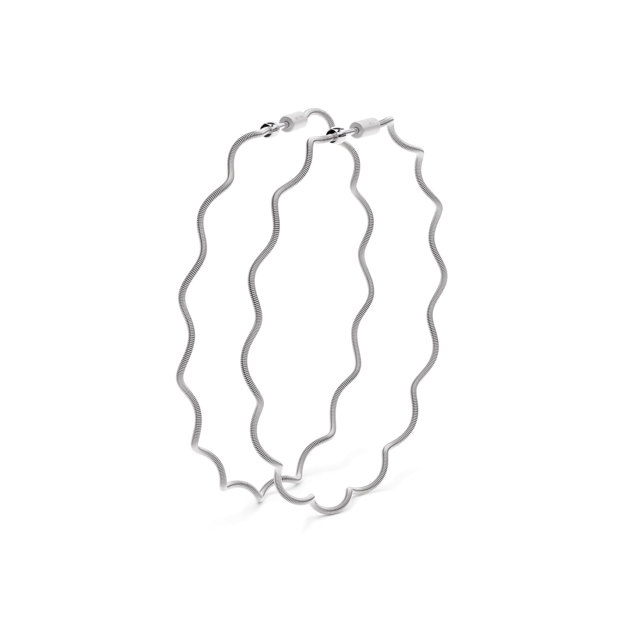 Niessing Colette Welle Creolen (N424001-57mm-pt) aus Platin