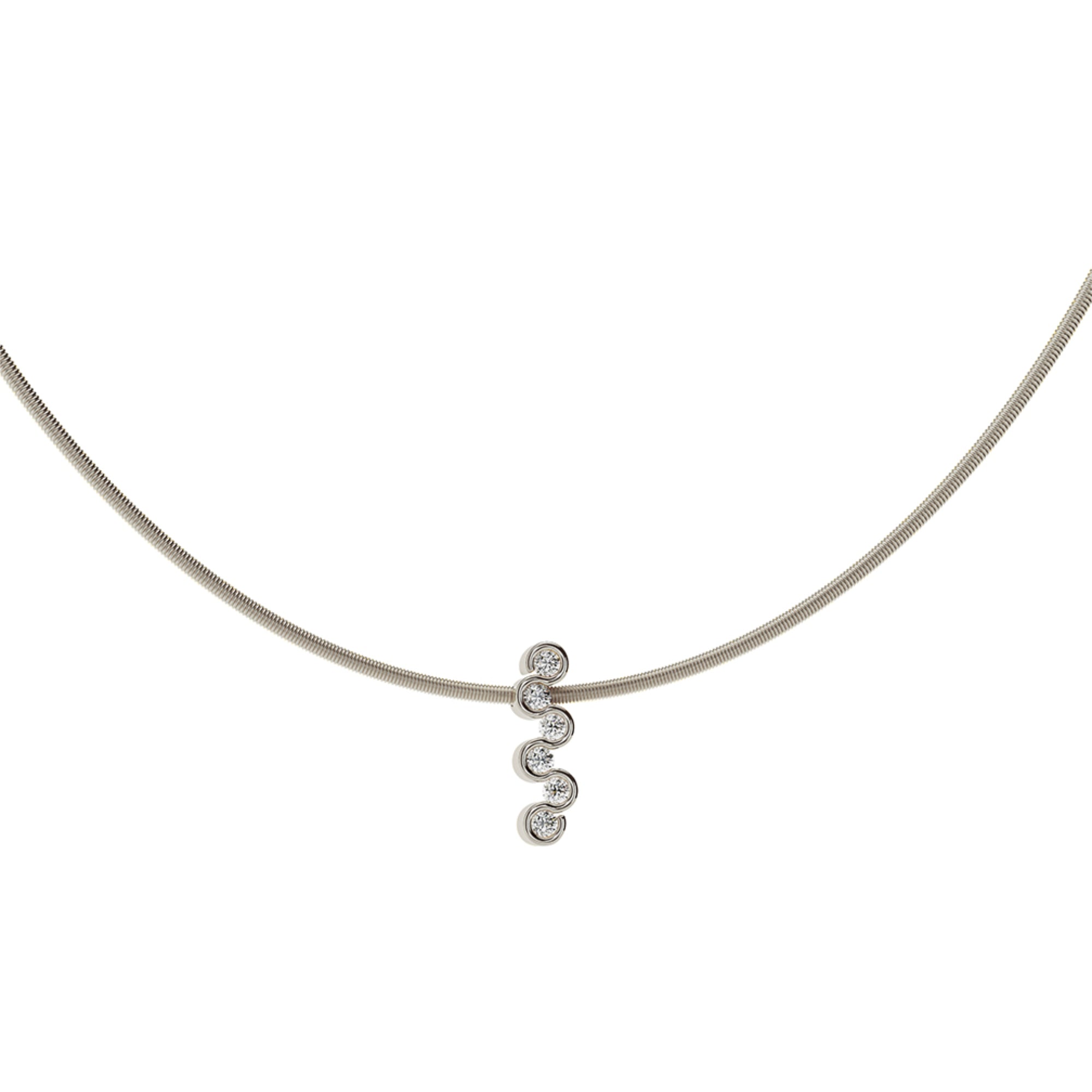 Niessing Diamond Wave Anhänger (N373966-fg) mit Diamant