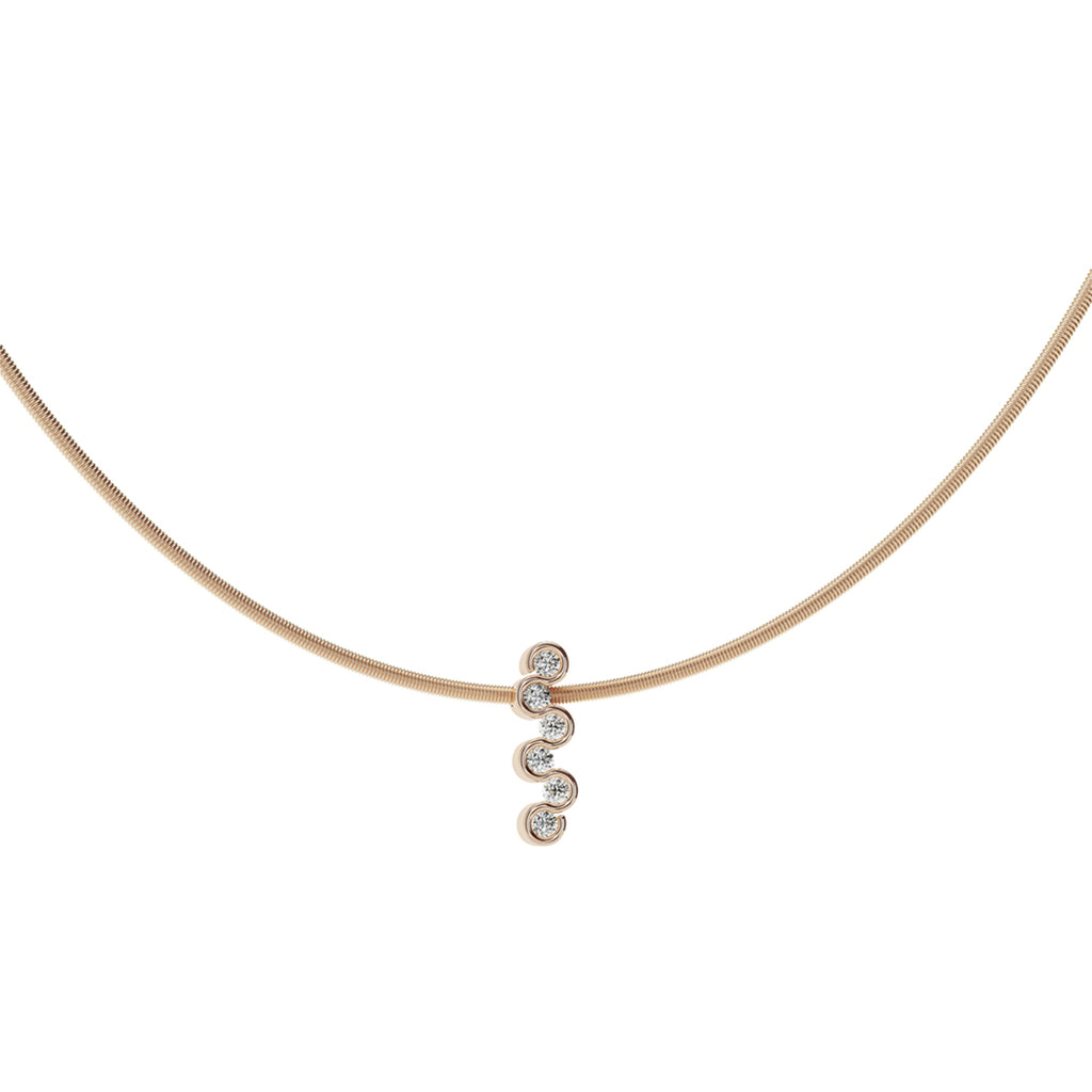 Niessing Diamond Wave Anhänger (N373966-rw) mit Diamant