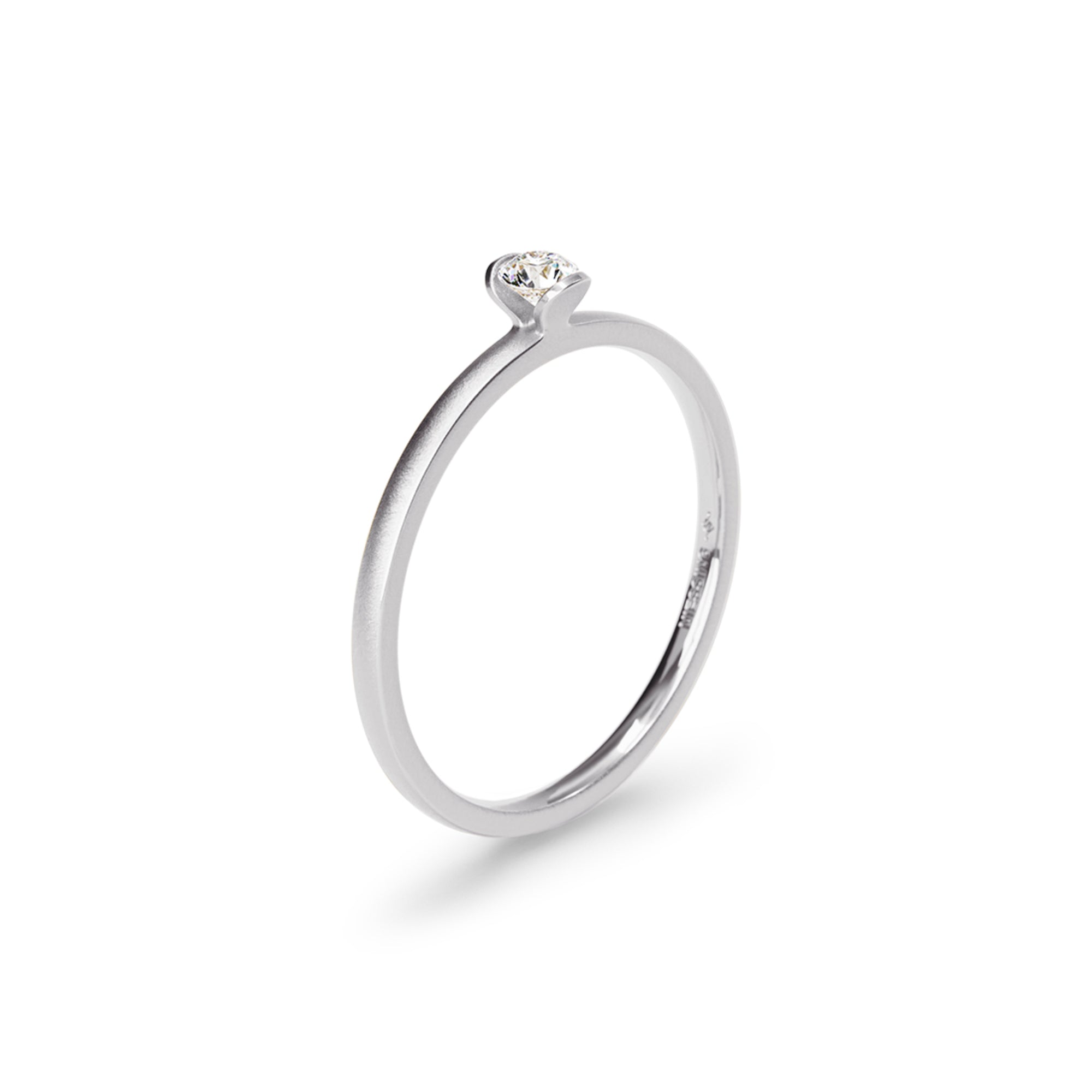 Niessing Lily Ring - N381962-0.08ct (08ct-velvet-pt) aus Platin mit Diamant