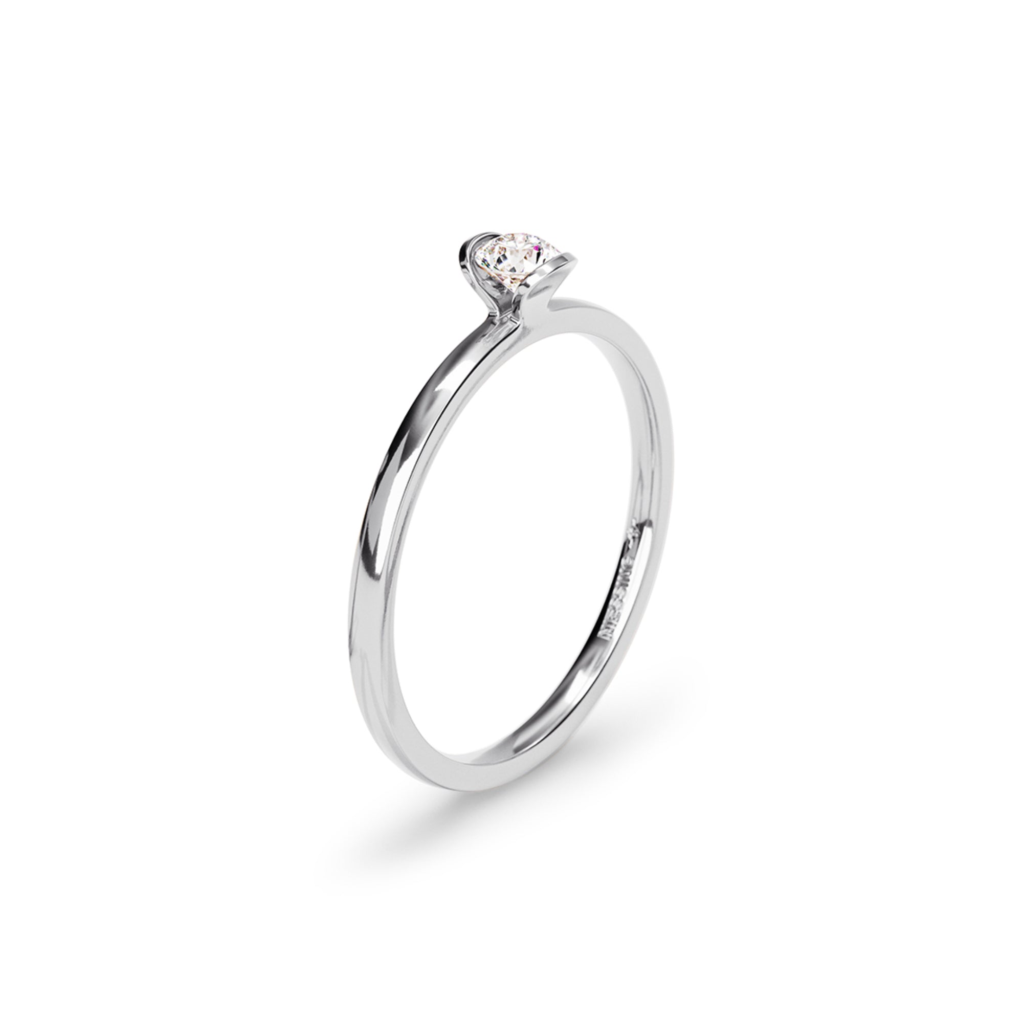 Niessing Lily Ring - N381962-0.14ct (14ct-gloss-pt) aus Platin mit Diamant
