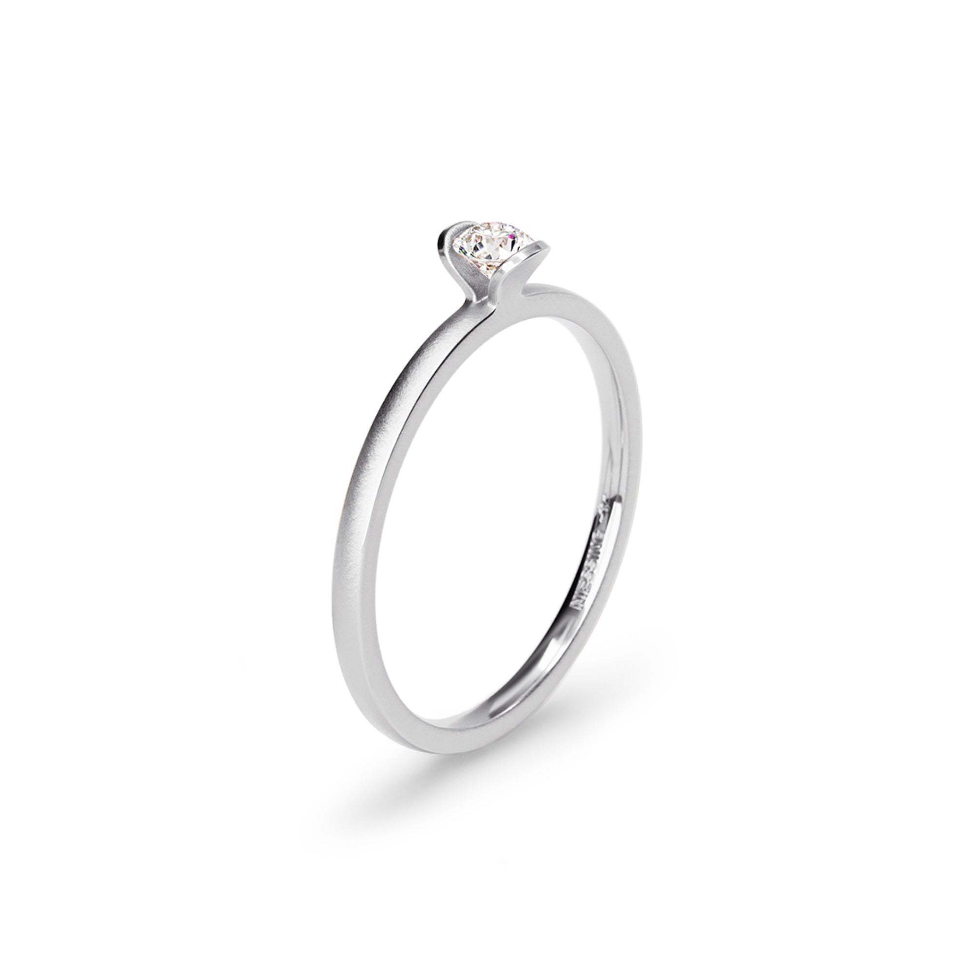 Niessing Lily Ring - N381962-0.14ct (14ct-velvet-pt) aus Platin mit Diamant