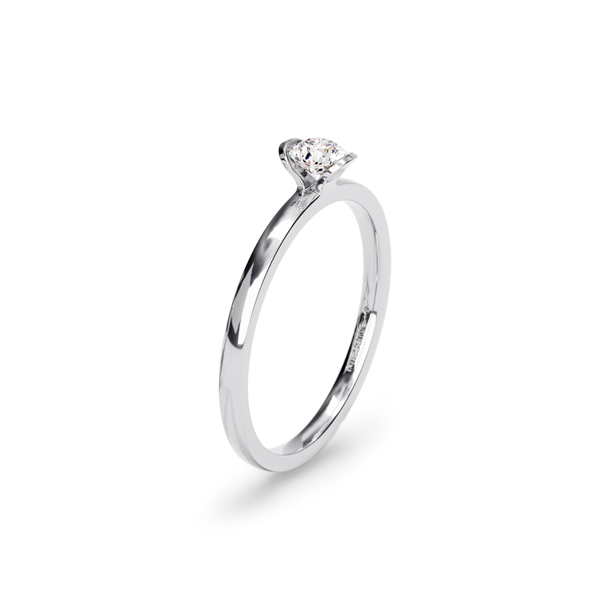 Niessing Lily Ring - N381962-0.18ct (18ct-gloss-pt) aus Platin mit Diamant