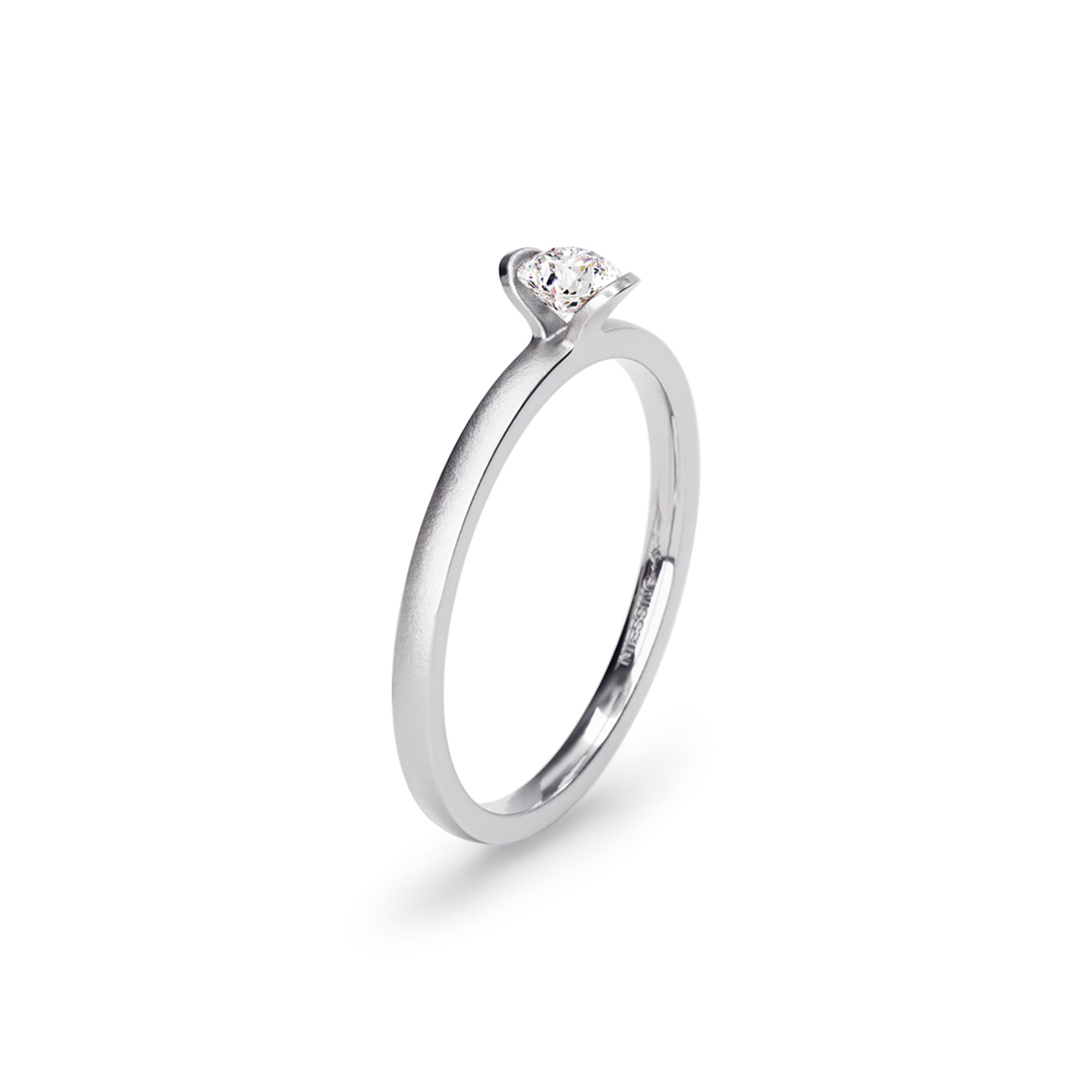 Niessing Lily Ring - N381962-0.18ct (18ct-velvet-pt) aus Platin mit Diamant