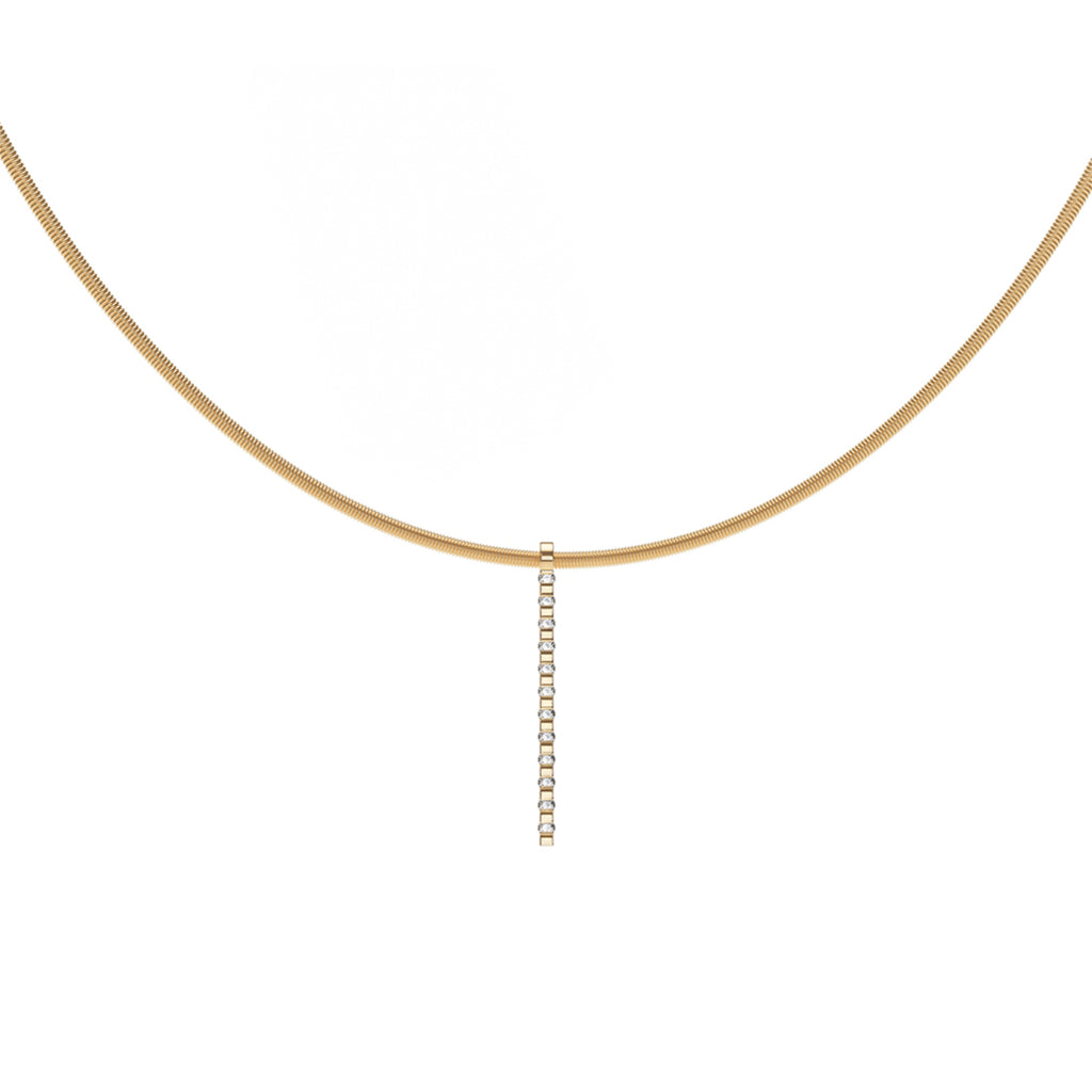 Niessing Linear Brillant Anhänger (N373912-fr) mit Diamant