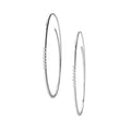 Niessing Linear Brillant Creolen (N364912-48mm-pt) aus Platin mit Diamant