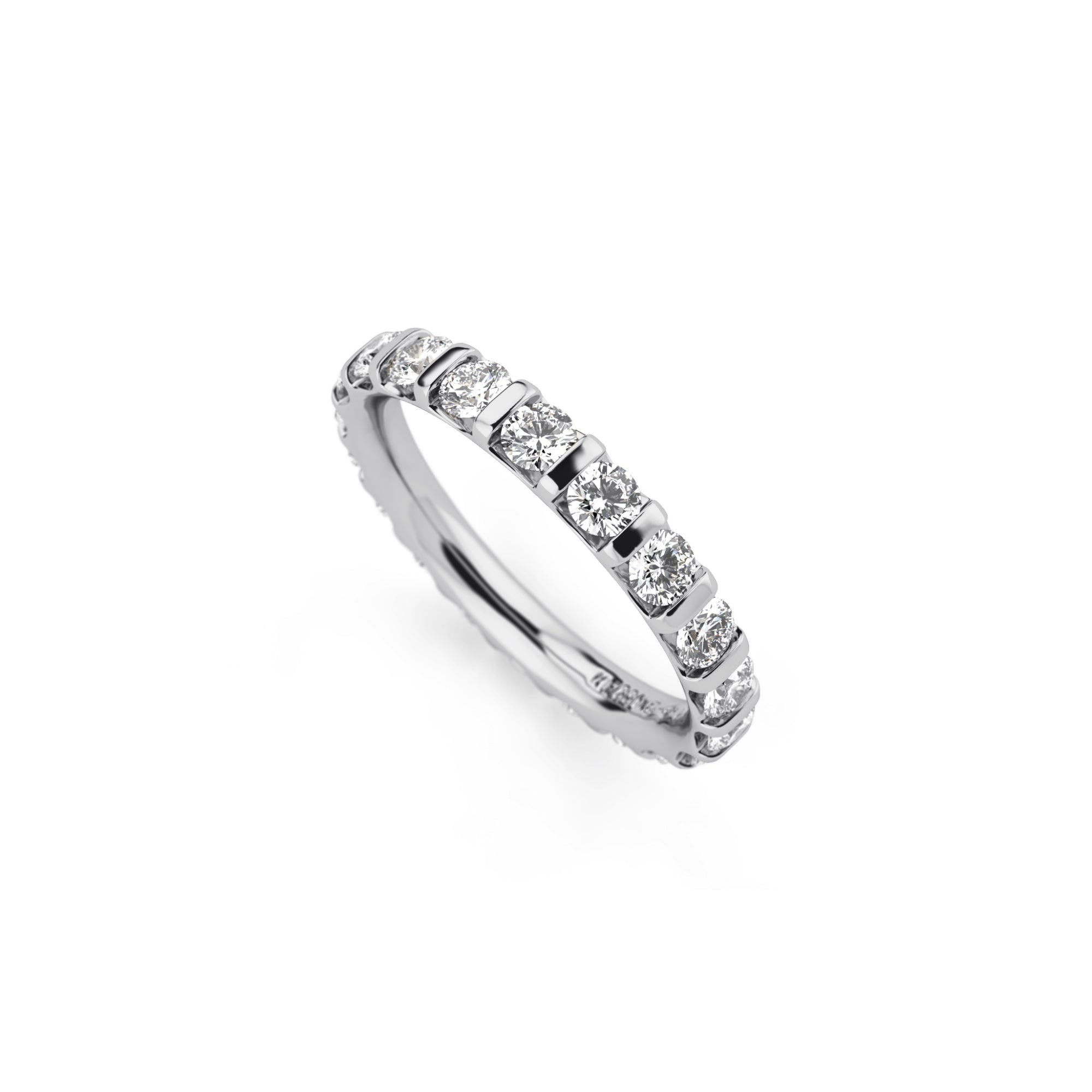 Niessing Memory Ring - N331951-0.07ct (07ct-gvs2-gloss-pt) aus Platin mit Diamant