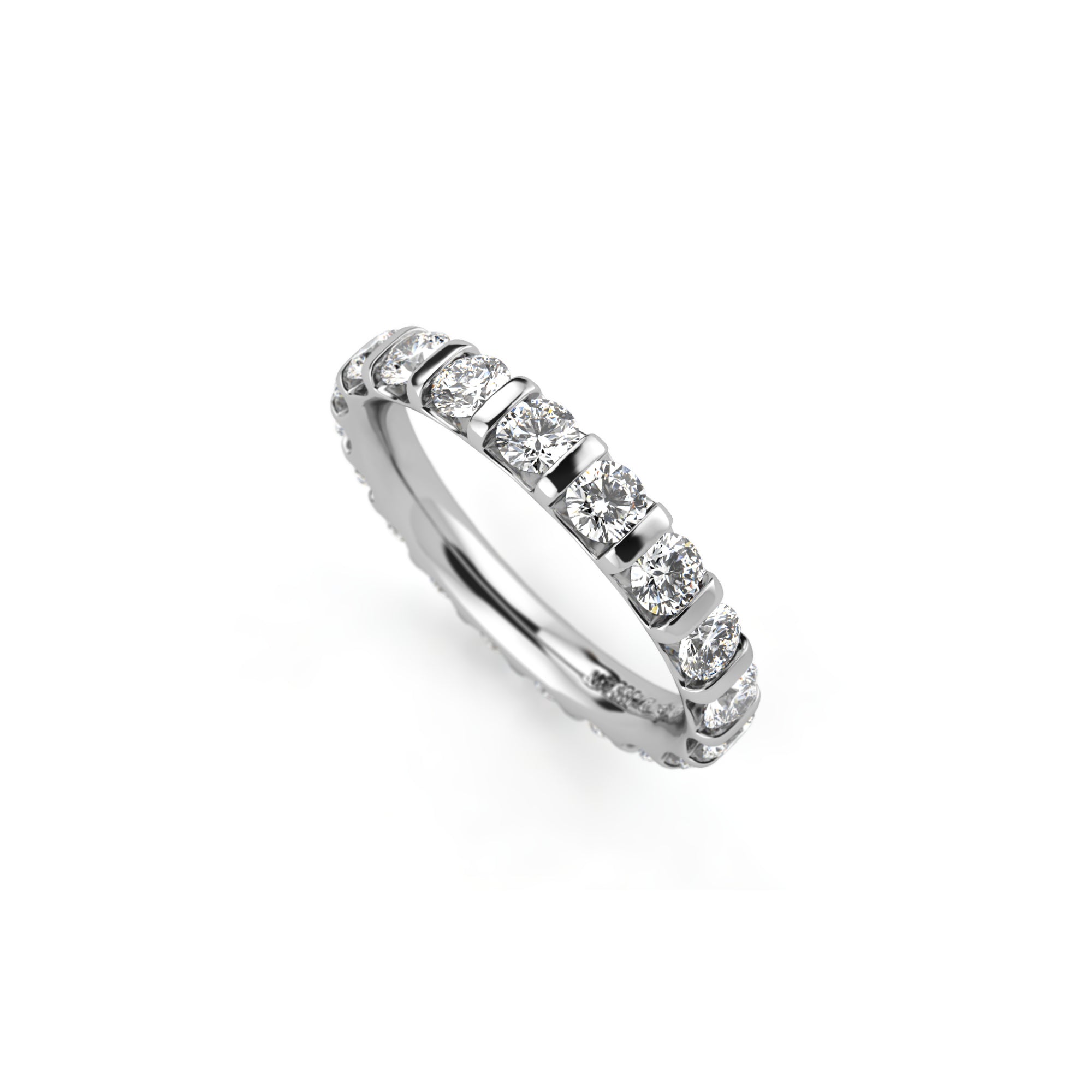 Niessing Memory Ring - N331951-0.1ct (1ct-gvs2-gloss-pt) aus Platin mit Diamant