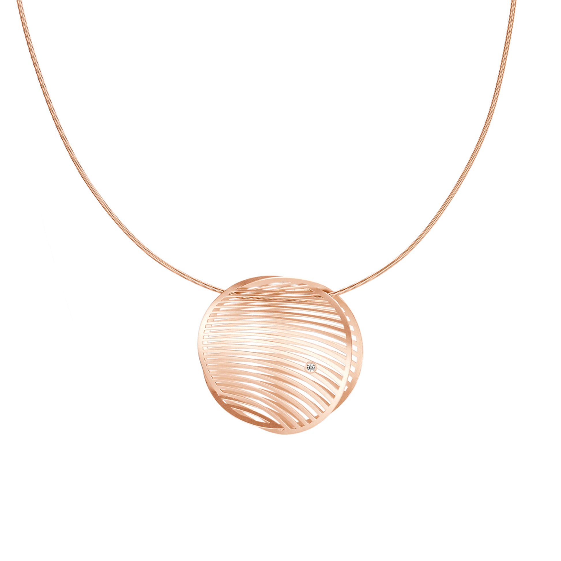 Niessing Mirage Anhänger runde Form (N333930-30mm-cr) mit Diamant