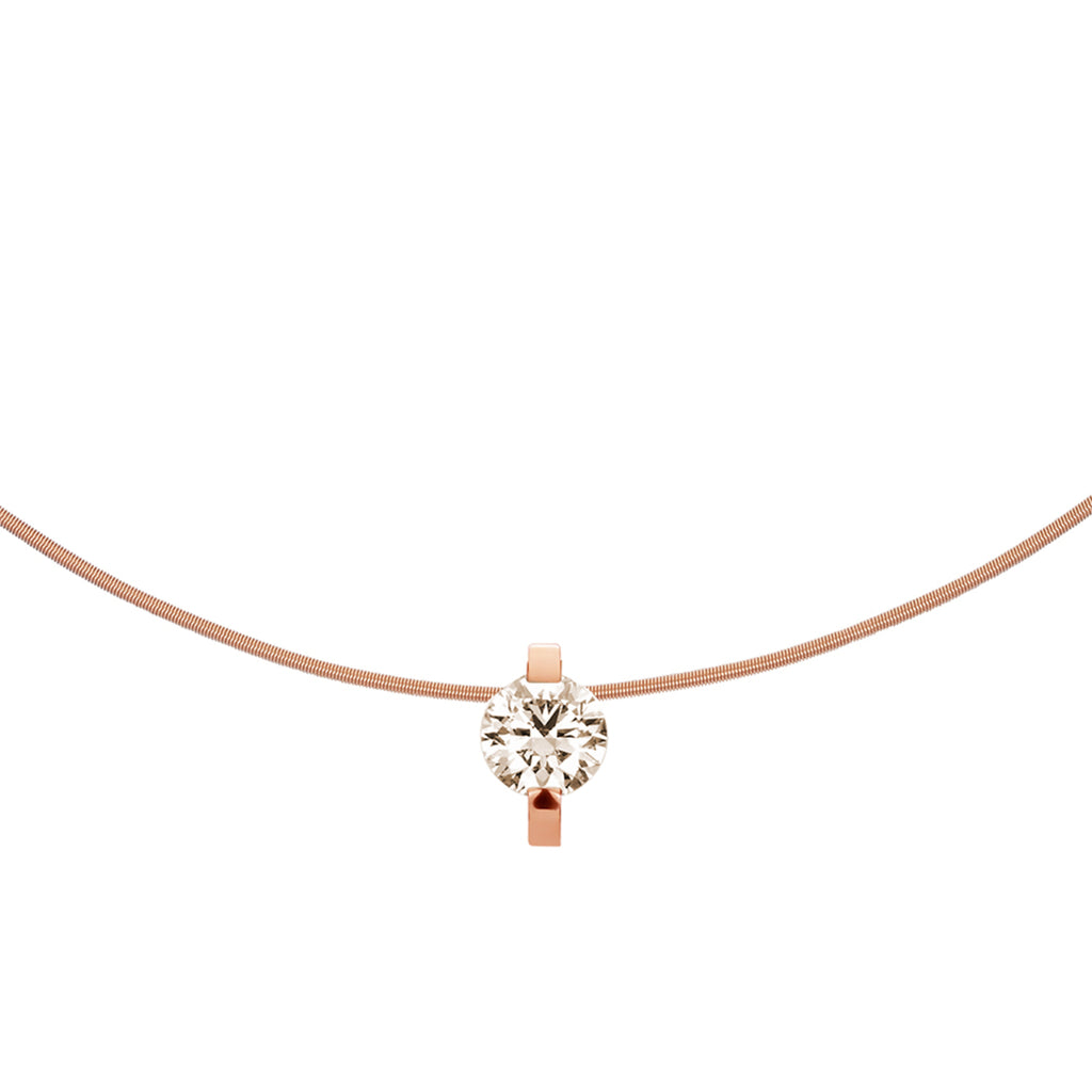 Niessing Princess Anhänger - N363960-10.1mm-1.5ct (5ct-cinnamon-cr) mit Diamant