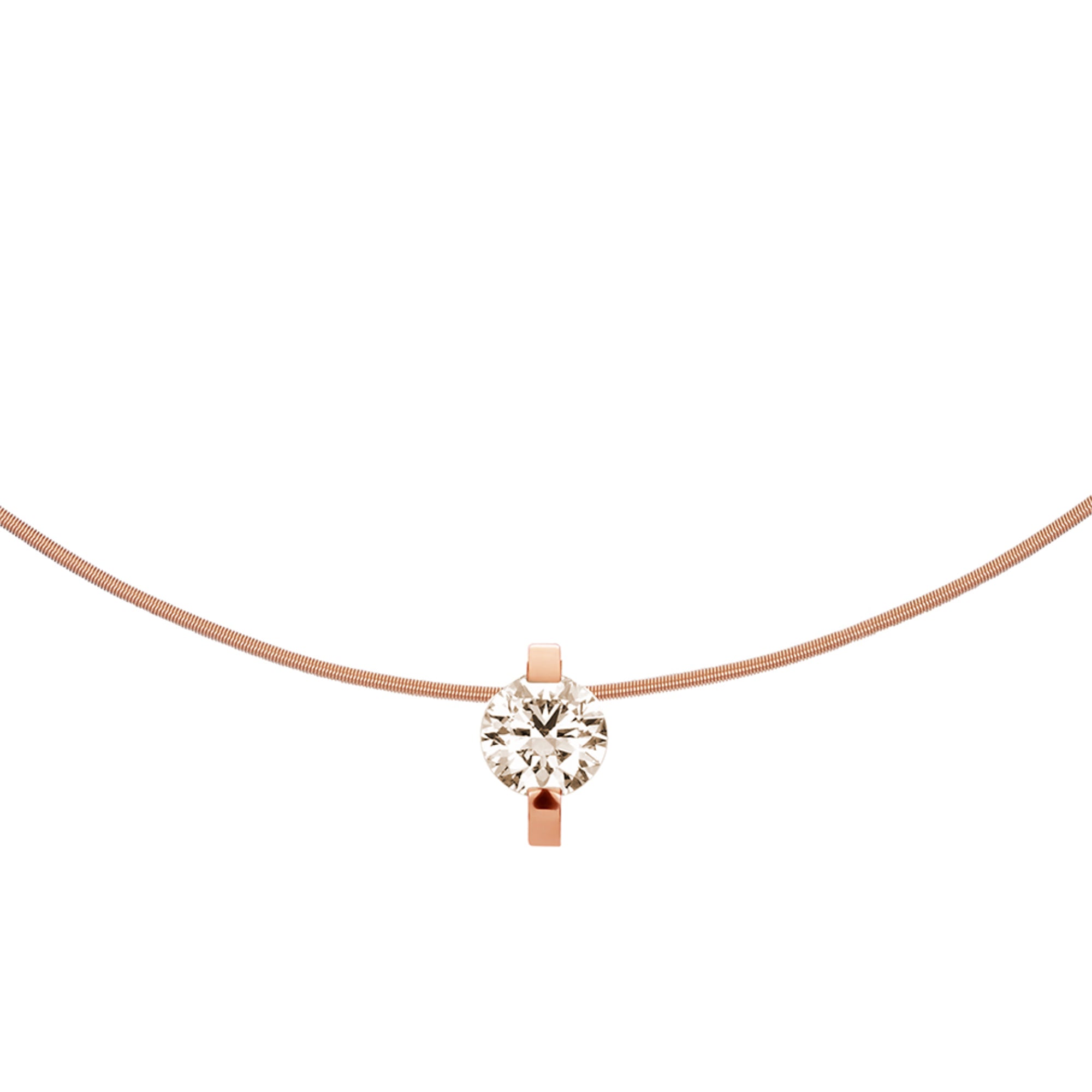 Niessing Princess Anhänger - N363960-10.1mm-1.5ct (5ct-cinnamon-cr) mit Diamant
