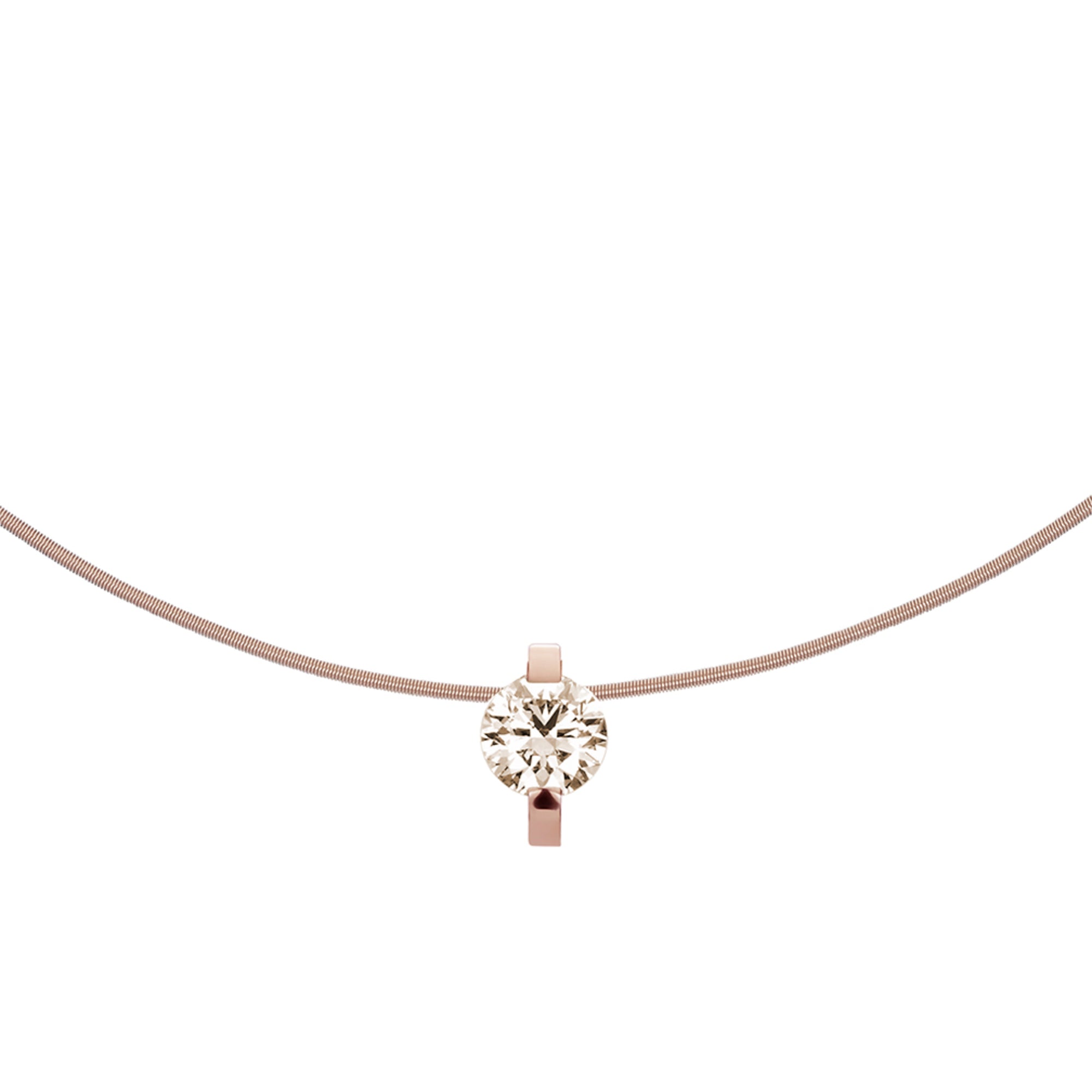 Niessing Princess Anhänger - N363960-10.1mm-1.5ct (5ct-cinnamon-rw) mit Diamant
