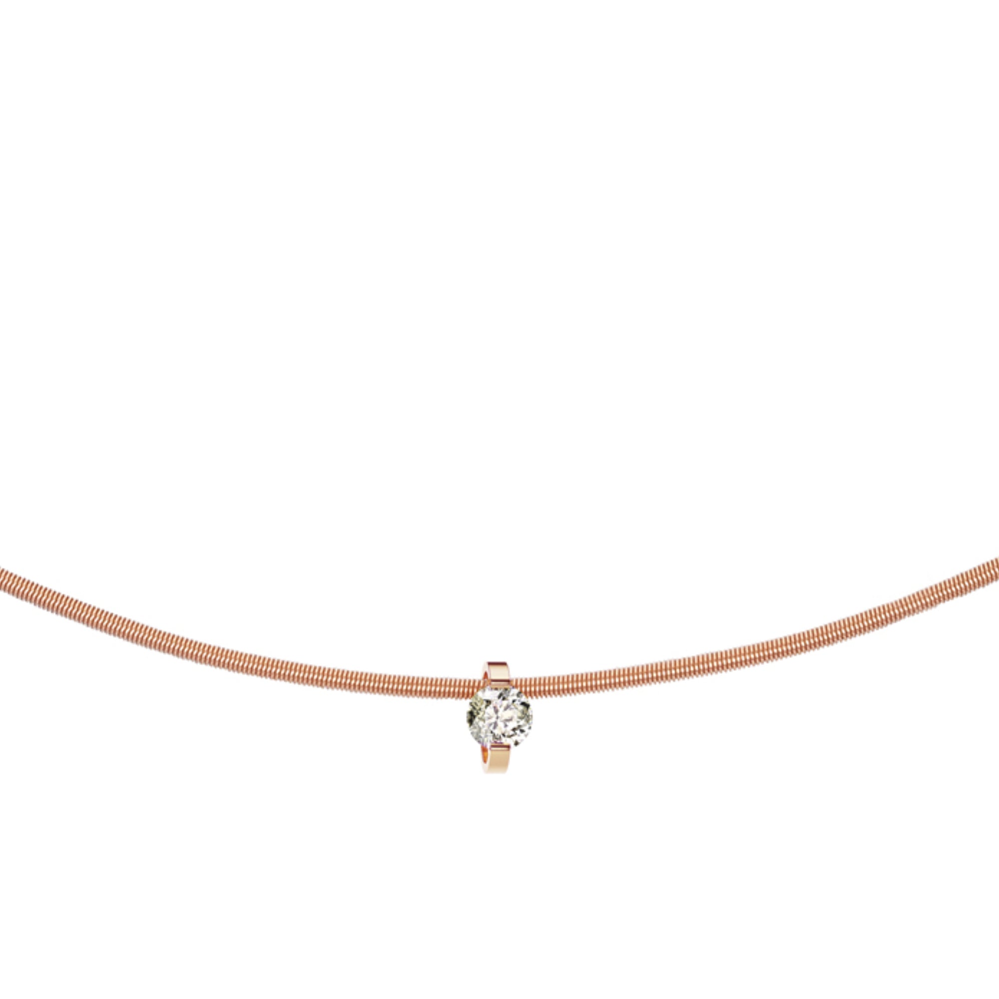 Niessing Princess Anhänger - N363960-6.8mm-0.23ct (23ct-cinnamon-cr) mit Diamant