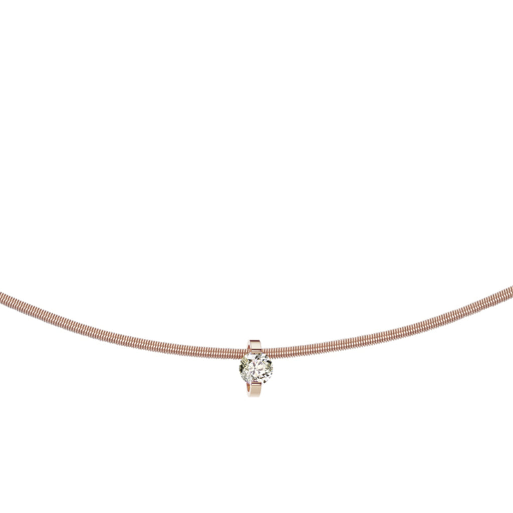 Niessing Princess Anhänger - N363960-6.8mm-0.23ct (23ct-cinnamon-rw) mit Diamant