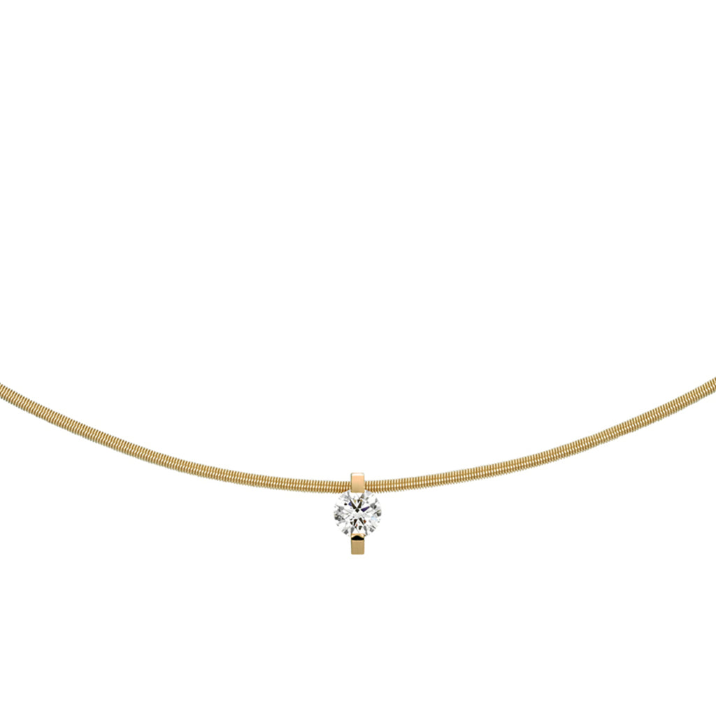 Niessing Princess Anhänger - N363960-6.8mm-0.23ct (23ct-cy) mit Diamant