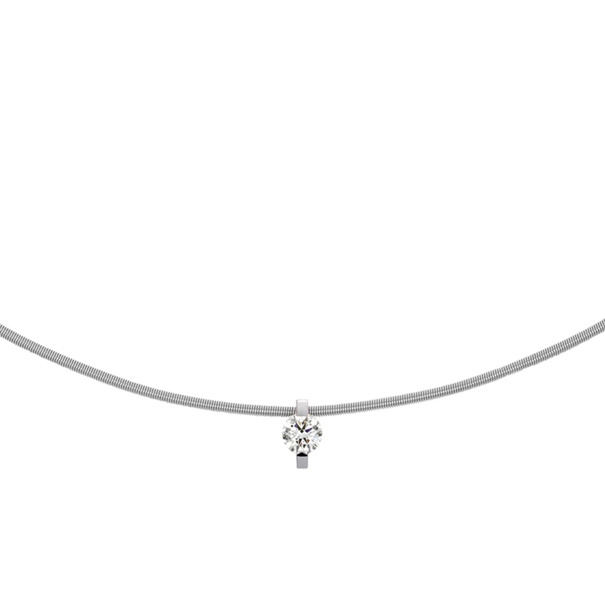 Niessing Princess Anhänger - N363960-6.8mm-0.23ct (23ct-pt) aus Platin mit Diamant