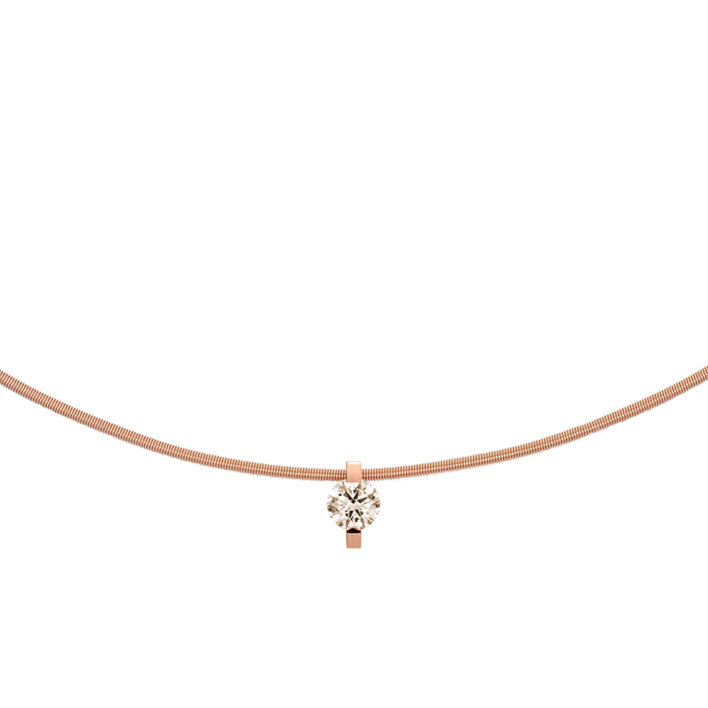 Niessing Princess Anhänger - N363960-7.5mm-0.3ct (3ct-cinnamon-cr) mit Diamant
