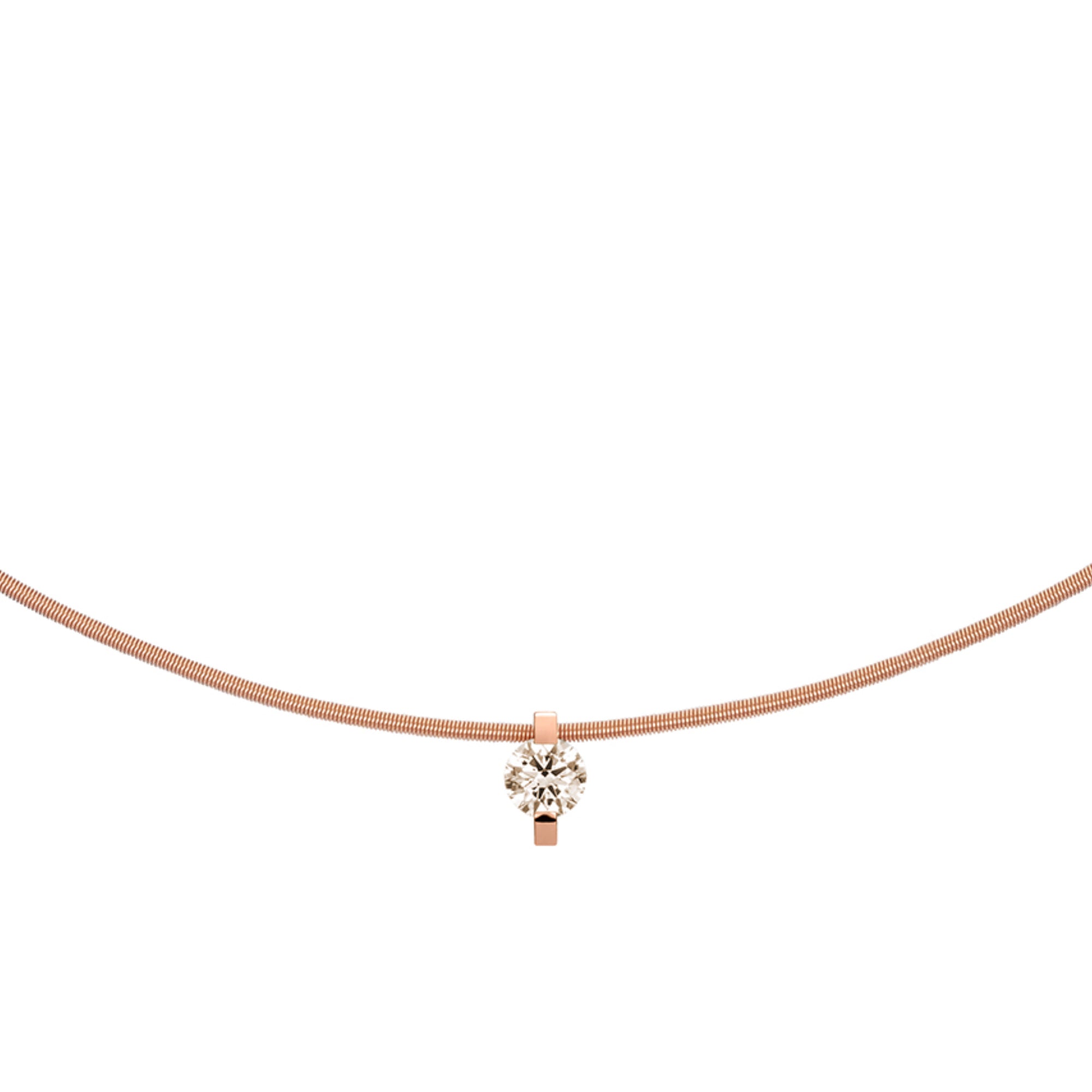 Niessing Princess Anhänger - N363960-7.5mm-0.3ct (3ct-cinnamon-cr) mit Diamant