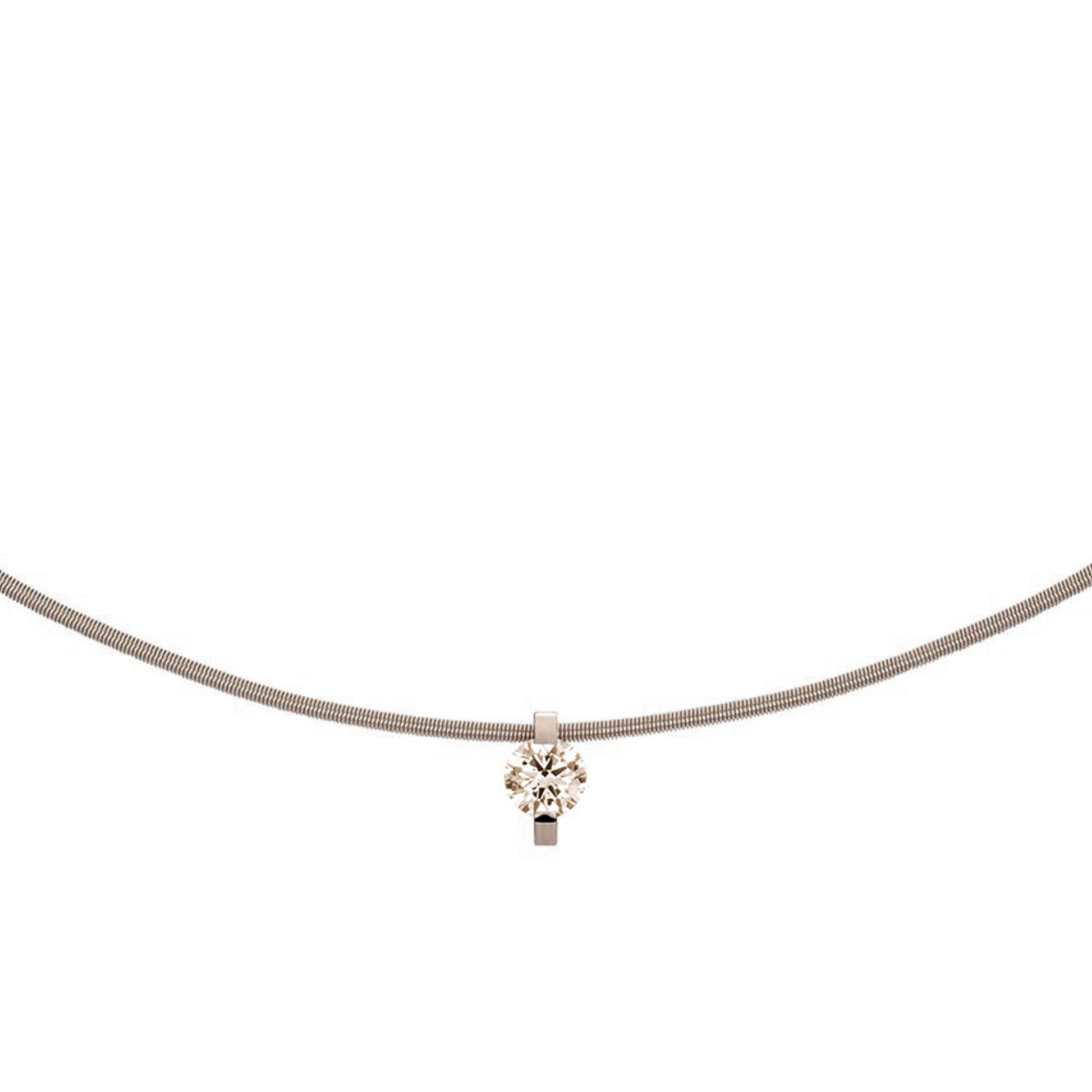 Niessing Princess Anhänger - N363960-7.5mm-0.3ct (3ct-cinnamon-fg) mit Diamant