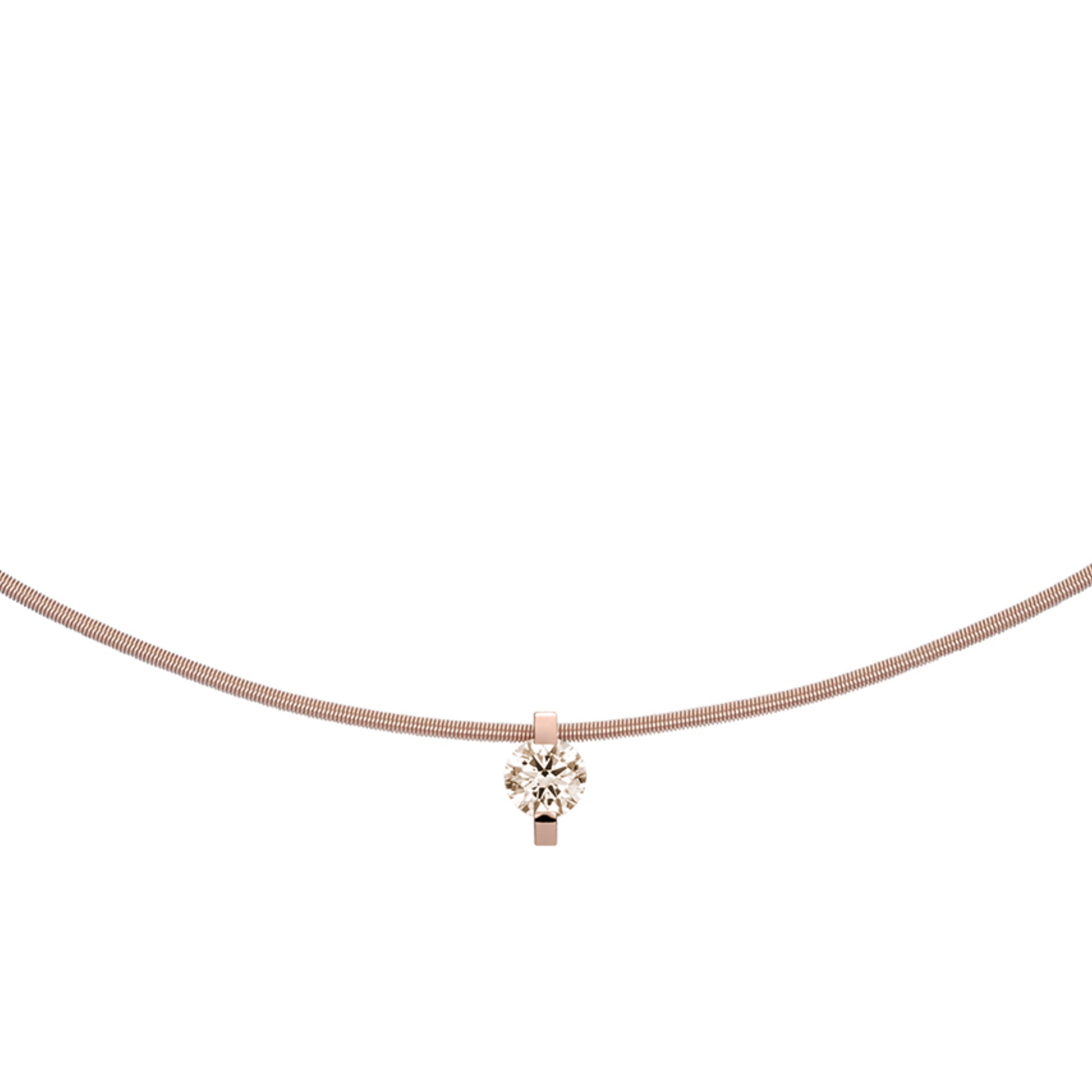 Niessing Princess Anhänger - N363960-7.5mm-0.3ct (3ct-cinnamon-rw) mit Diamant