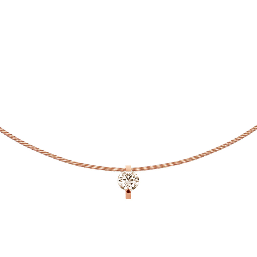 Niessing Princess Anhänger - N363960-8.6mm-0.5ct (5ct-cinnamon-cr) mit Diamant