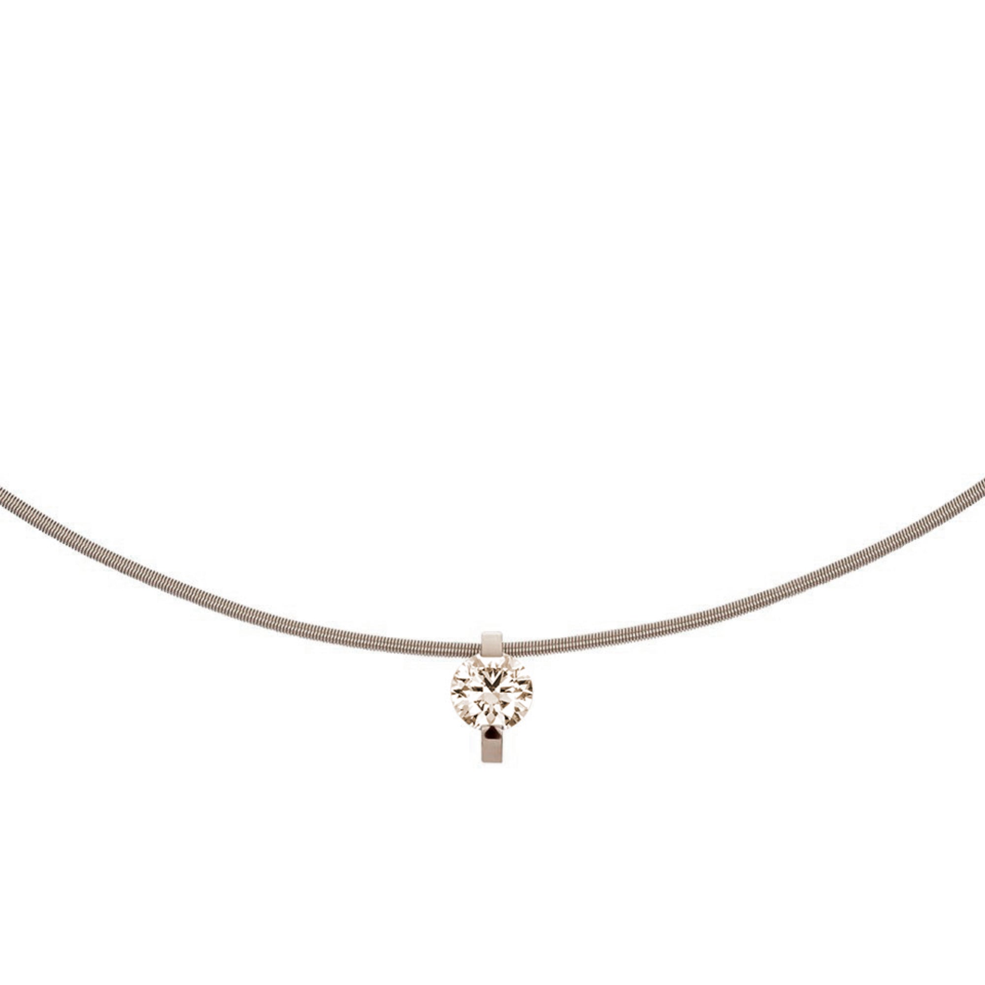 Niessing Princess Anhänger - N363960-8.6mm-0.5ct (5ct-cinnamon-fg) mit Diamant