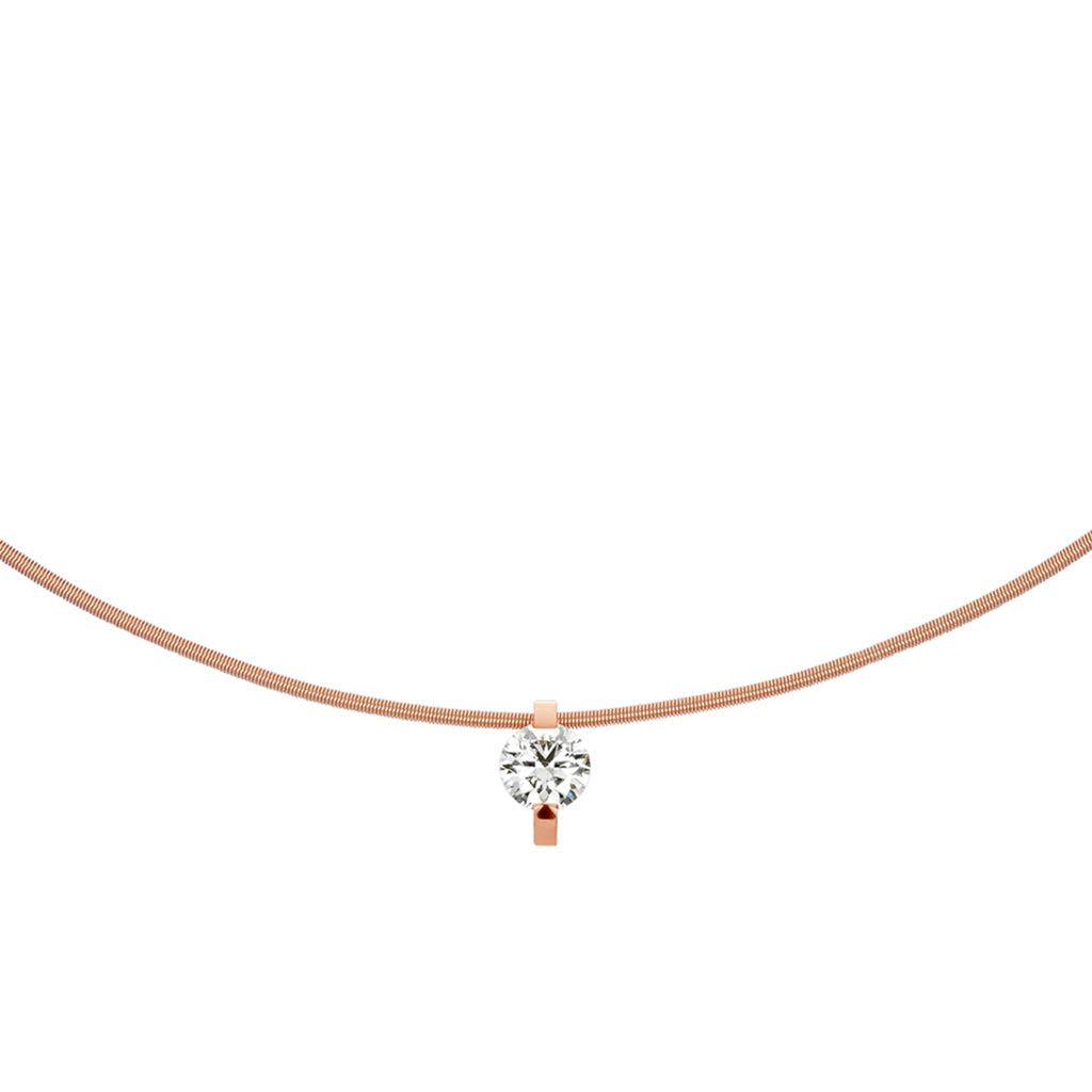 Niessing Princess Anhänger - N363960-8.6mm-0.5ct (5ct-cr) mit Diamant