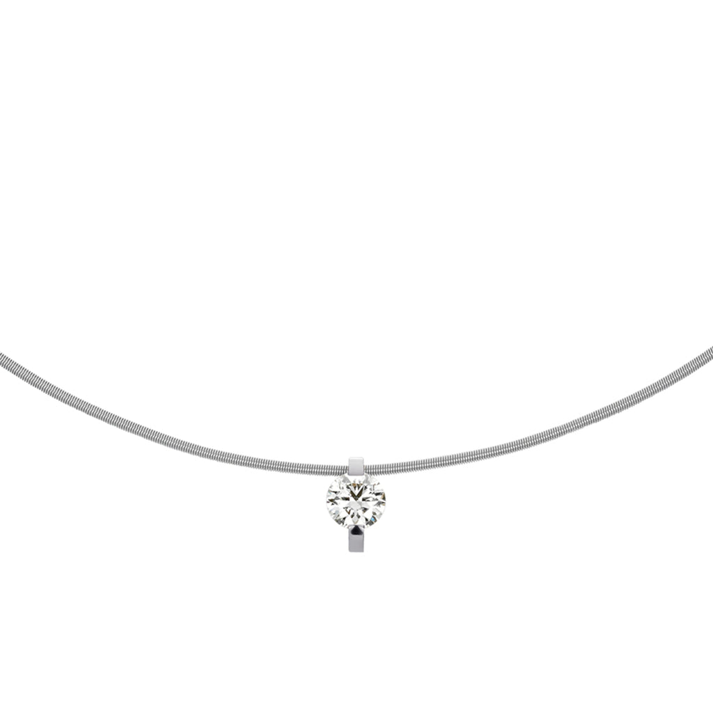Niessing Princess Anhänger - N363960-8.6mm-0.5ct (5ct-pt) aus Platin mit Diamant
