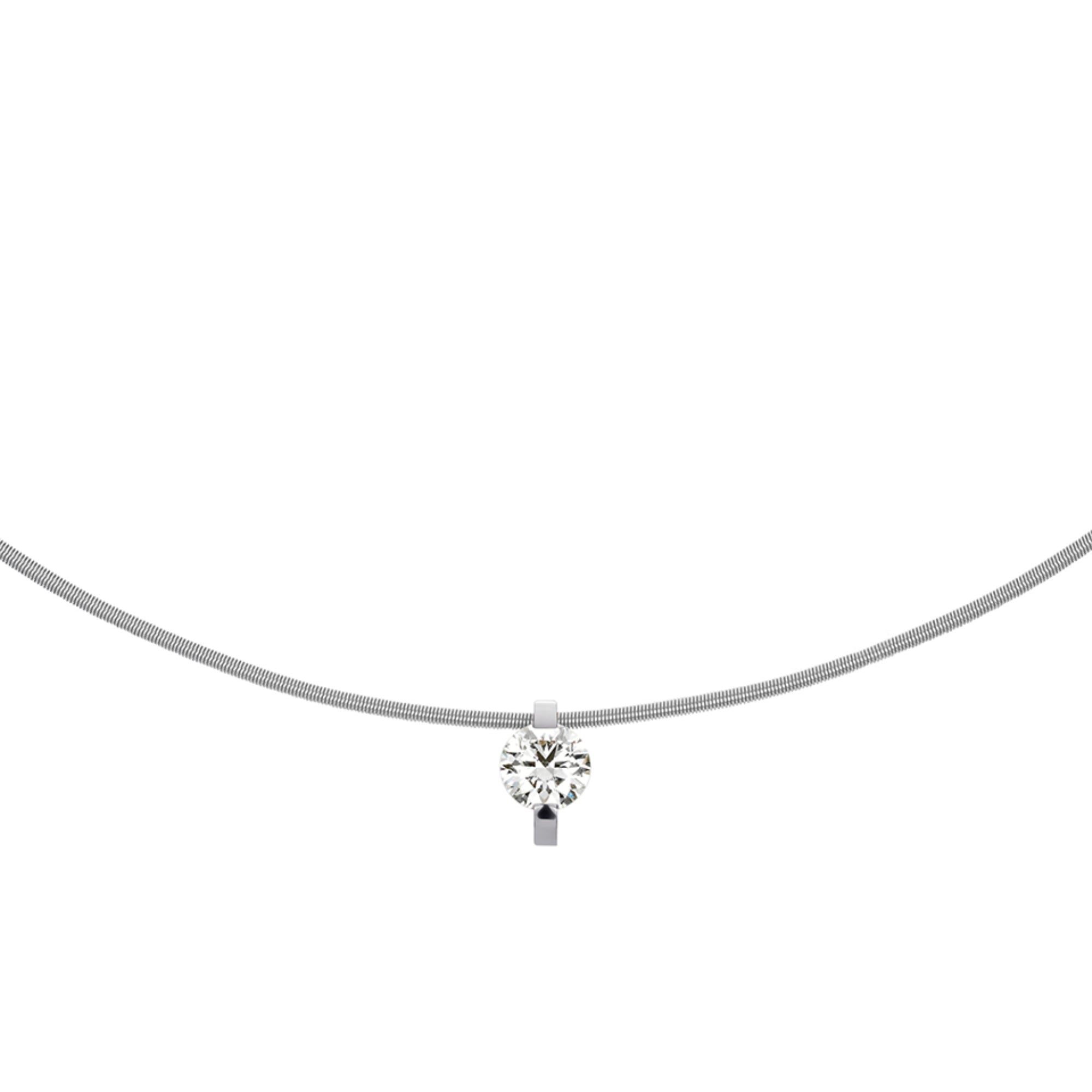Niessing Princess Anhänger - N363960-8.6mm-0.5ct (5ct-pt) aus Platin mit Diamant