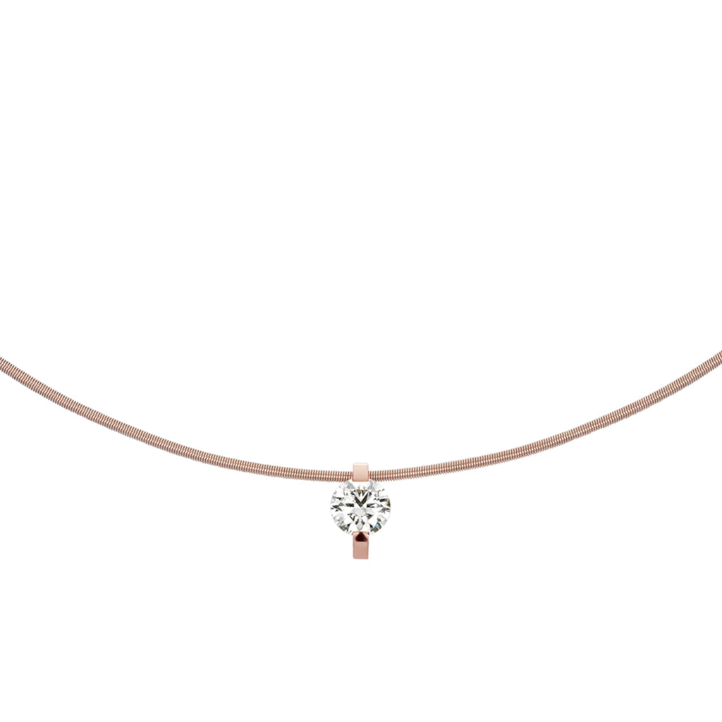 Niessing Princess Anhänger - N363960-8.6mm-0.5ct (5ct-rw) mit Diamant