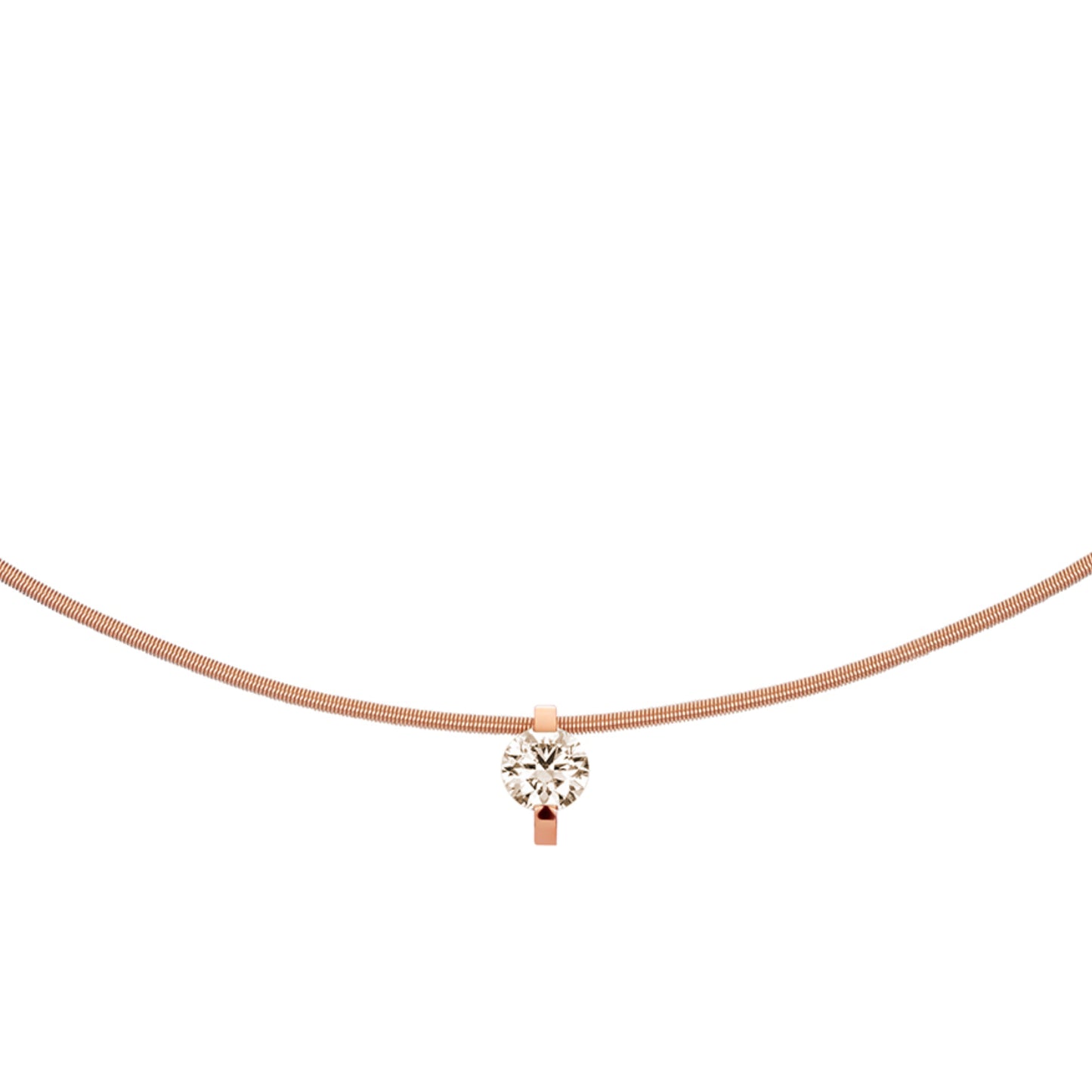 Niessing Princess Anhänger - N363960-8mm-0.4ct (4ct-cinnamon-cr) mit Diamant