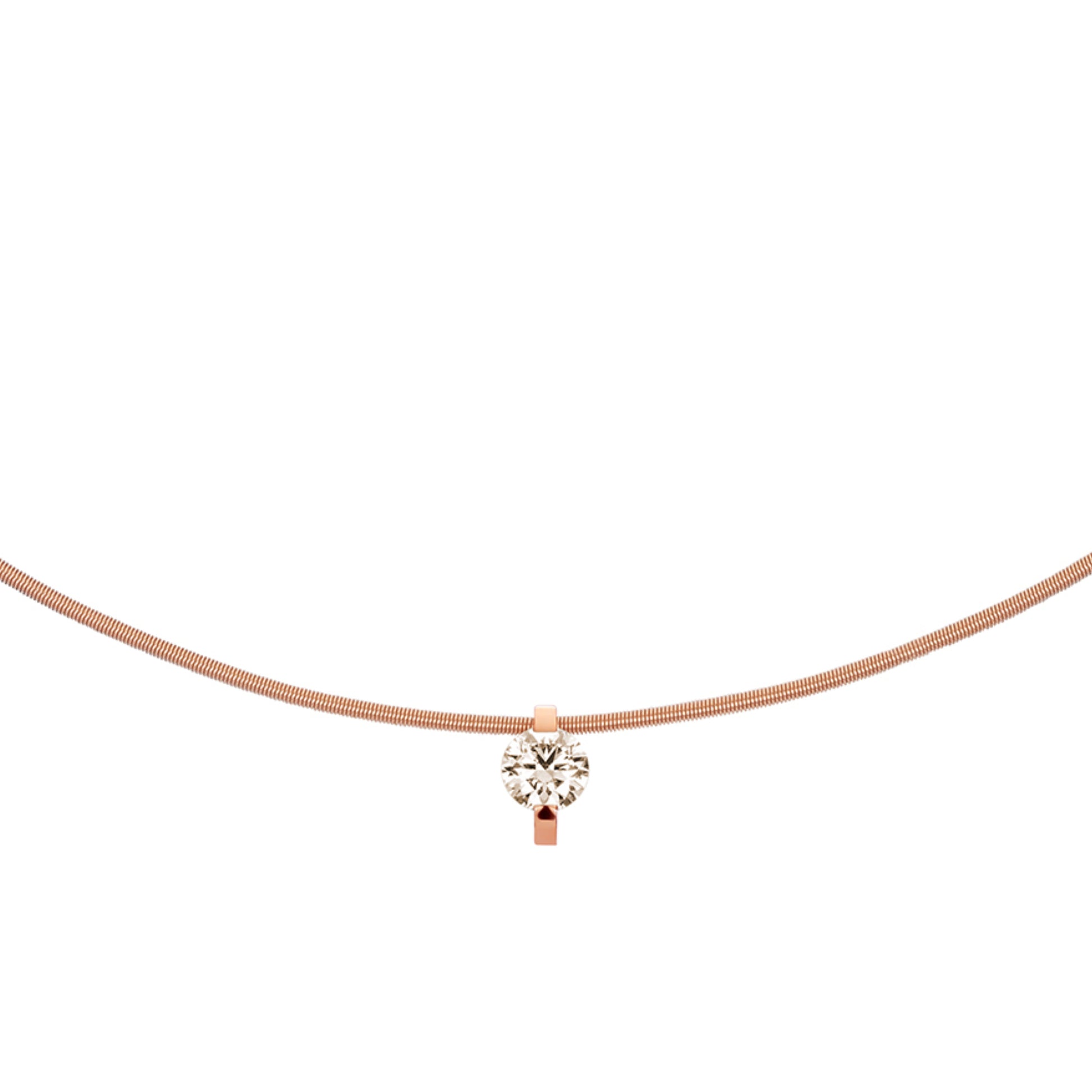 Niessing Princess Anhänger - N363960-8mm-0.4ct (4ct-cinnamon-cr) mit Diamant