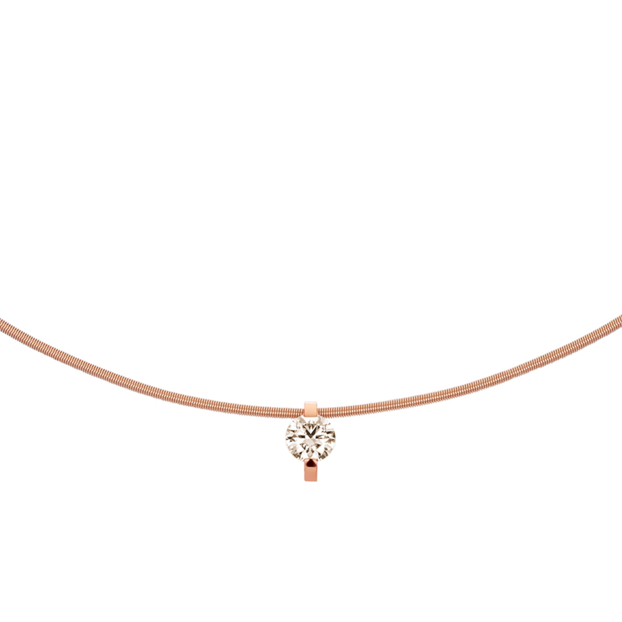 Niessing Princess Anhänger - N363960-8mm-0.4ct (4ct-cinnamon-cr) mit Diamant