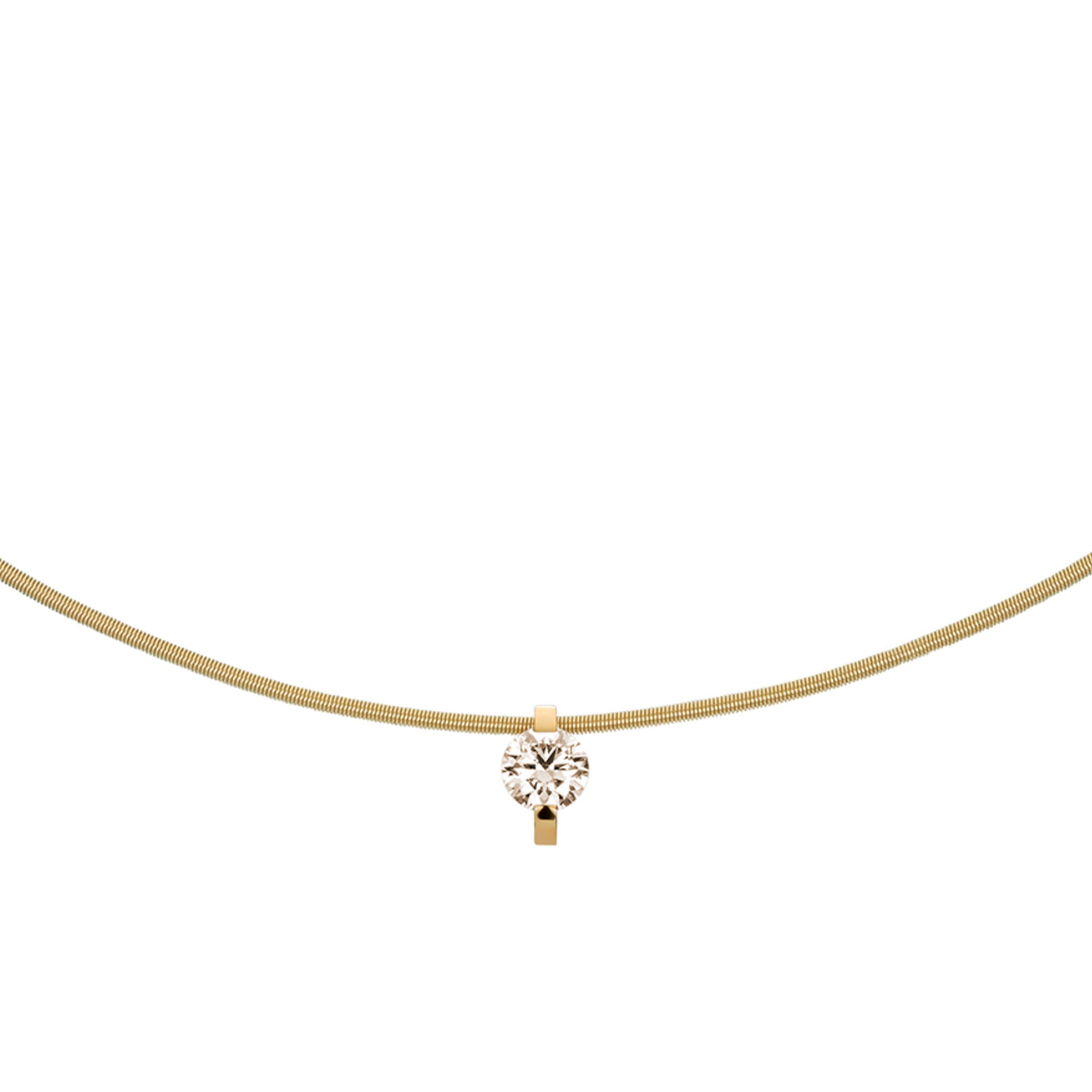 Niessing Princess Anhänger - N363960-8mm-0.4ct (4ct-cinnamon-cy) mit Diamant