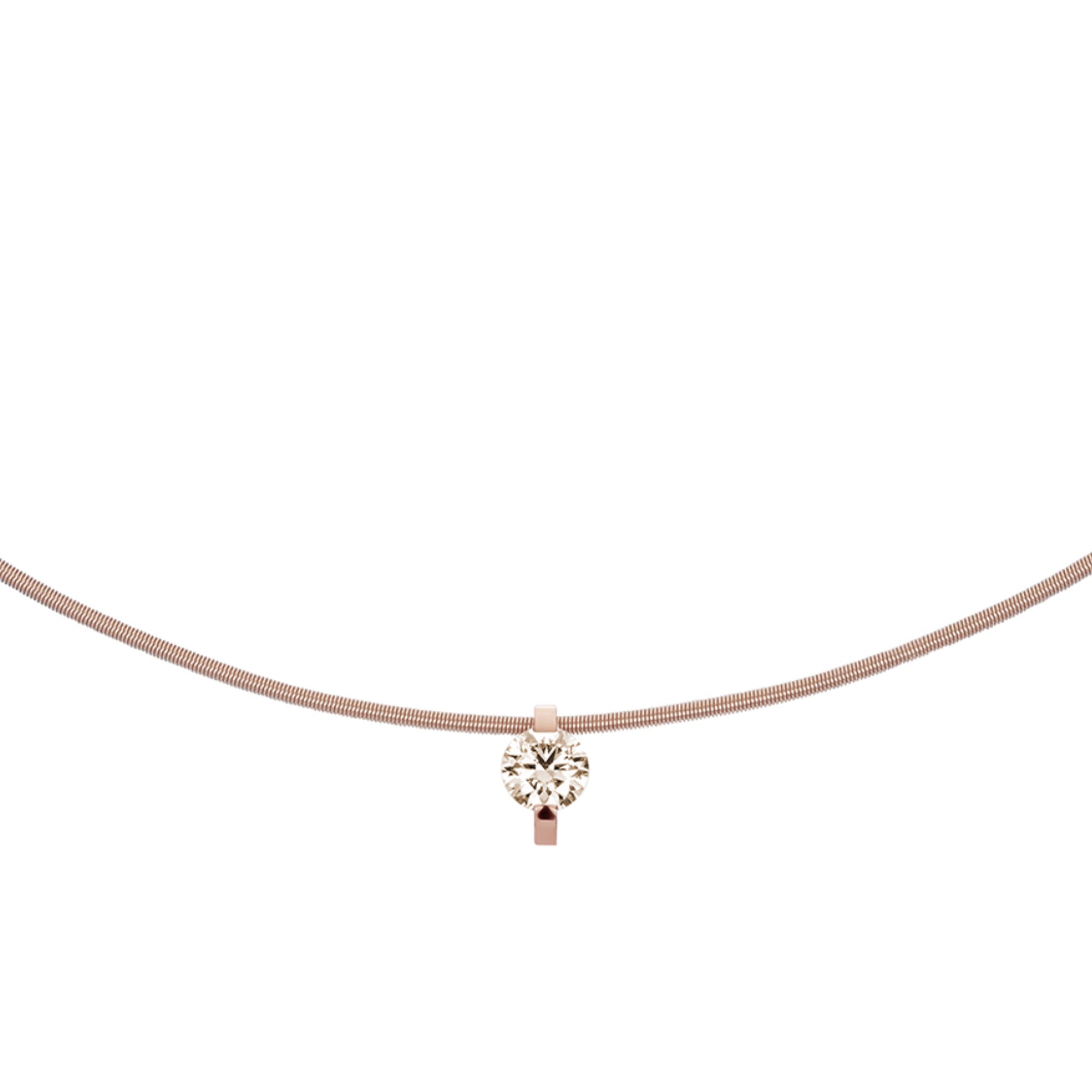 Niessing Princess Anhänger - N363960-8mm-0.4ct (4ct-cinnamon-rw) mit Diamant