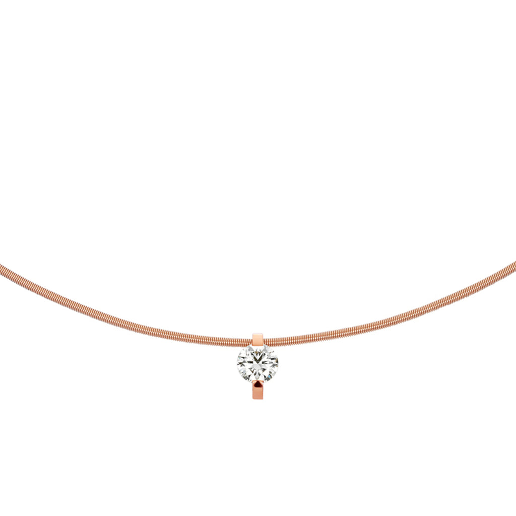 Niessing Princess Anhänger - N363960-8mm-0.4ct (4ct-cr) mit Diamant