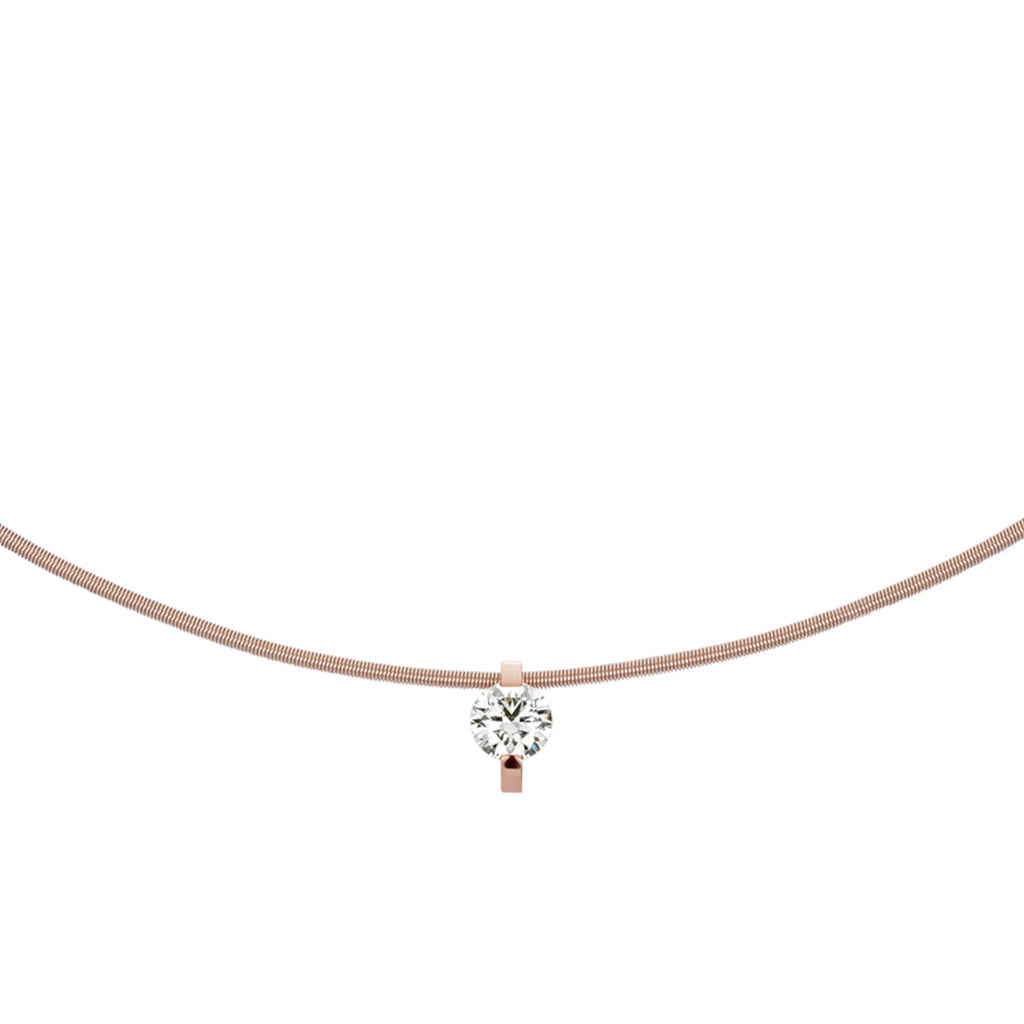 Niessing Princess Anhänger - N363960-8mm-0.4ct (4ct-rw) mit Diamant
