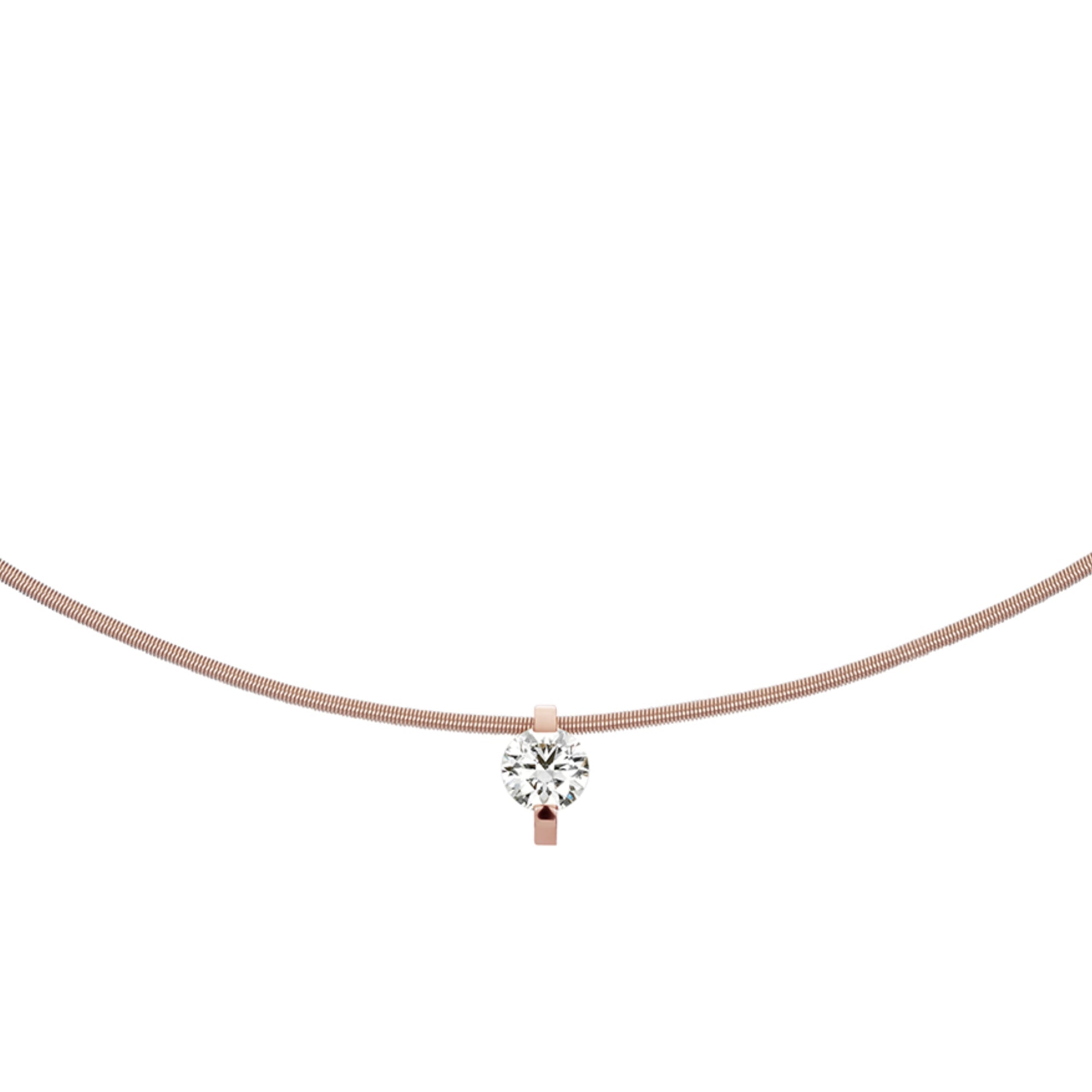 Niessing Princess Anhänger - N363960-8mm-0.4ct (4ct-rw) mit Diamant