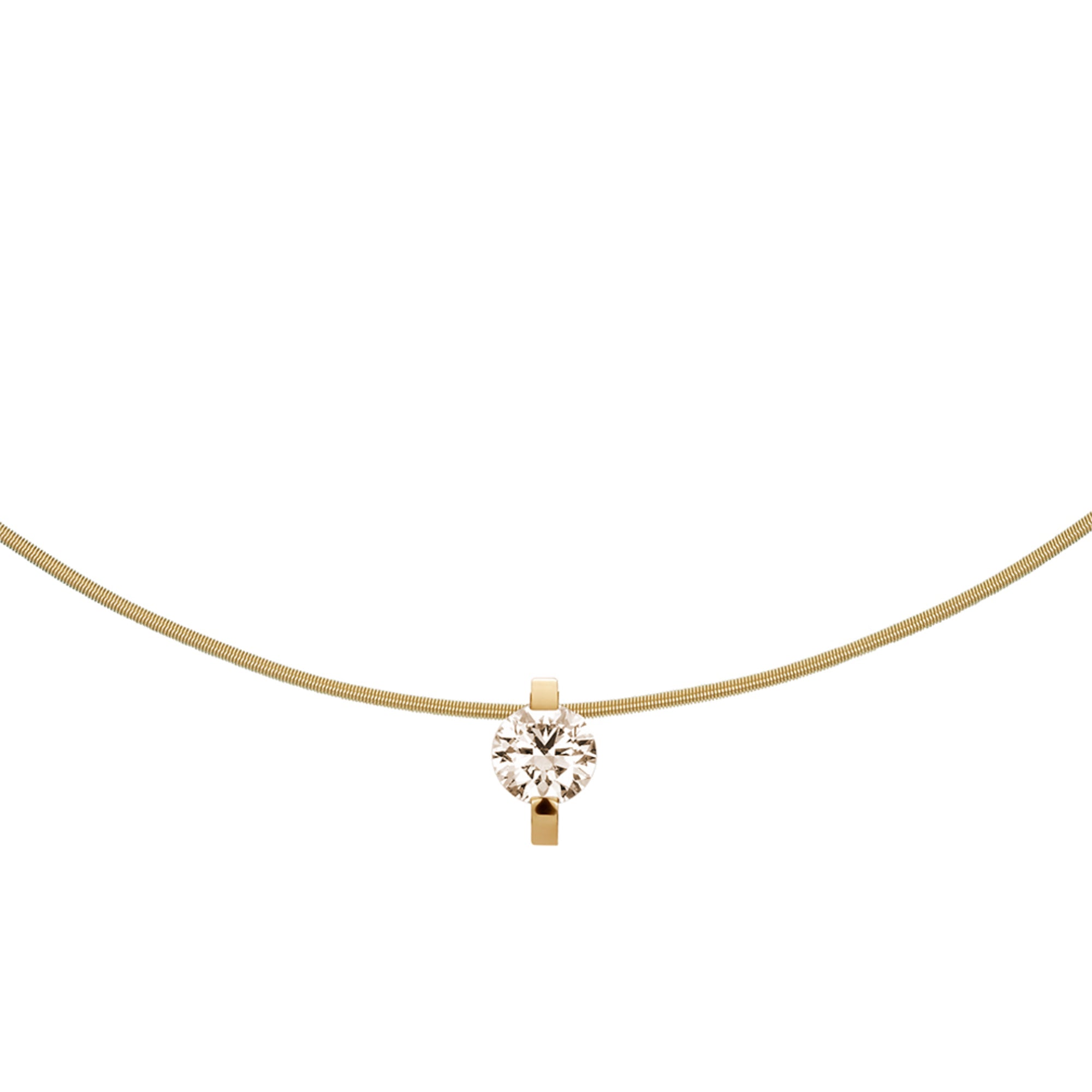 Niessing Princess Anhänger - N363960-9.4mm (4mm-1ct-cinnamon-cy) mit Diamant