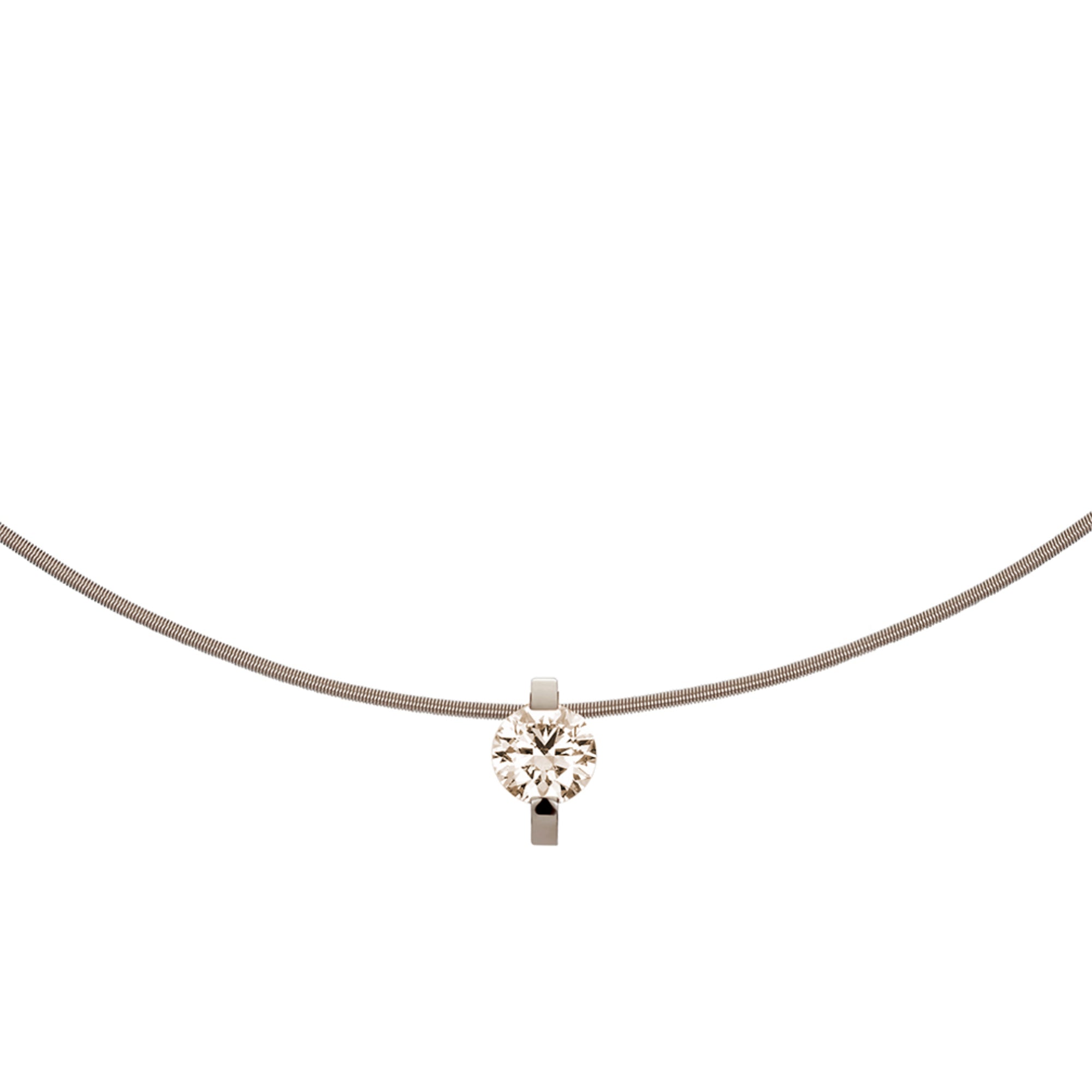 Niessing Princess Anhänger - N363960-9.4mm (4mm-1ct-cinnamon-fg) mit Diamant