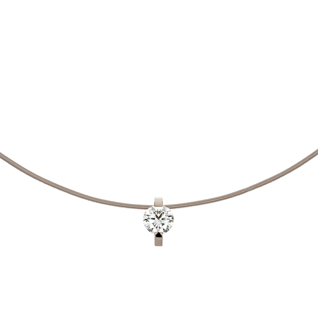 Niessing Princess Anhänger - N363960-9.4mm (4mm-1ct-fg) mit Diamant