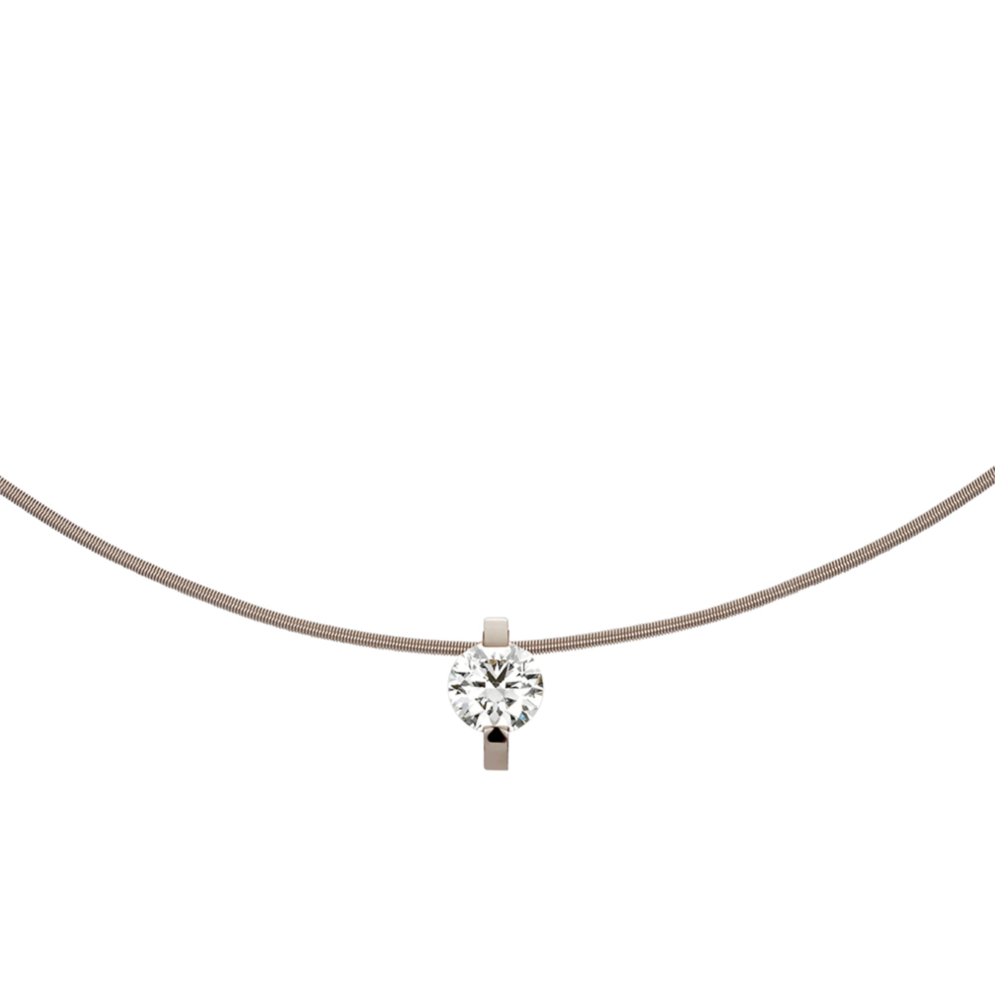 Niessing Princess Anhänger - N363960-9.4mm (4mm-1ct-fg) mit Diamant
